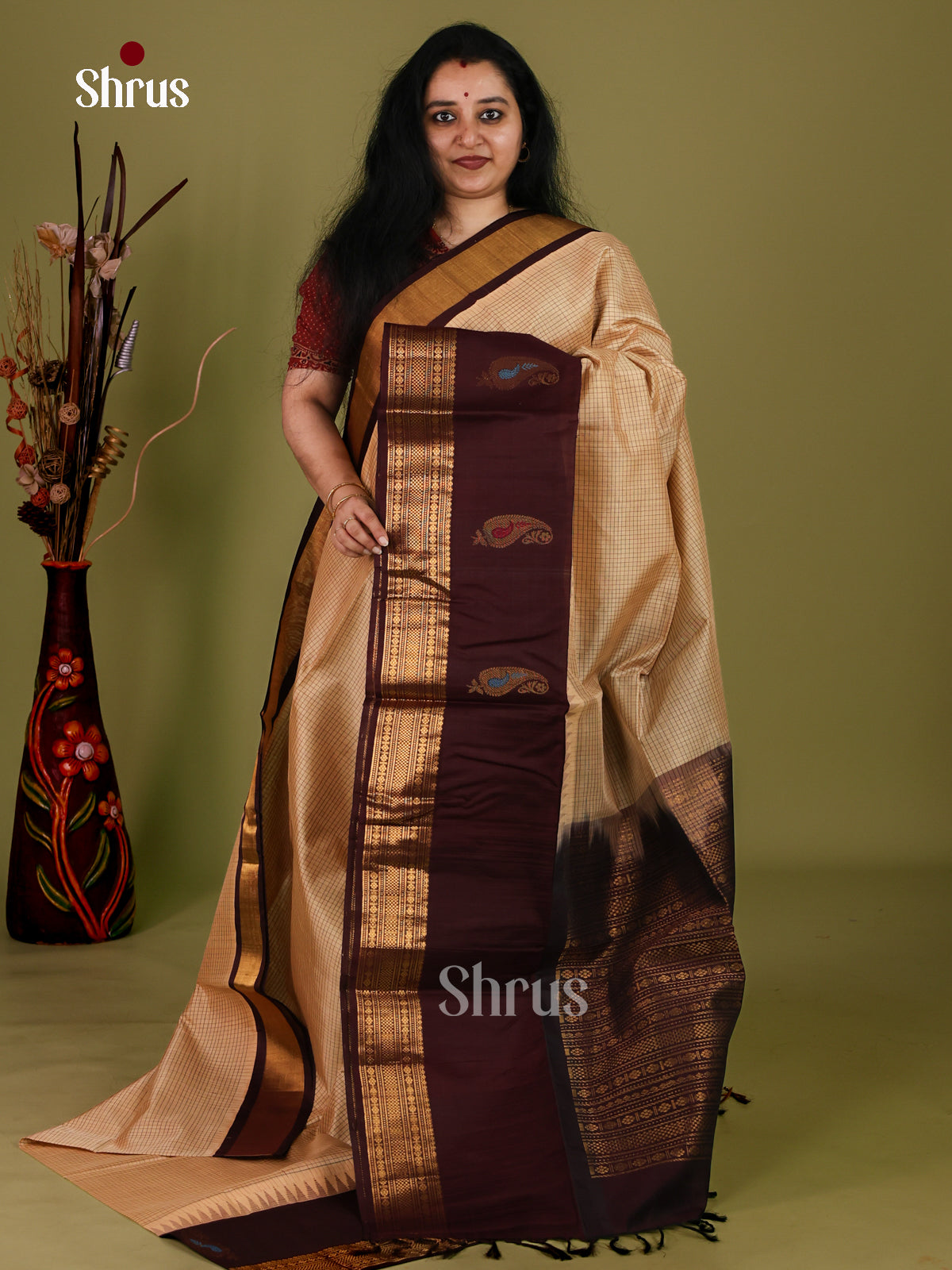 Silk Cotton Saree - EI30030