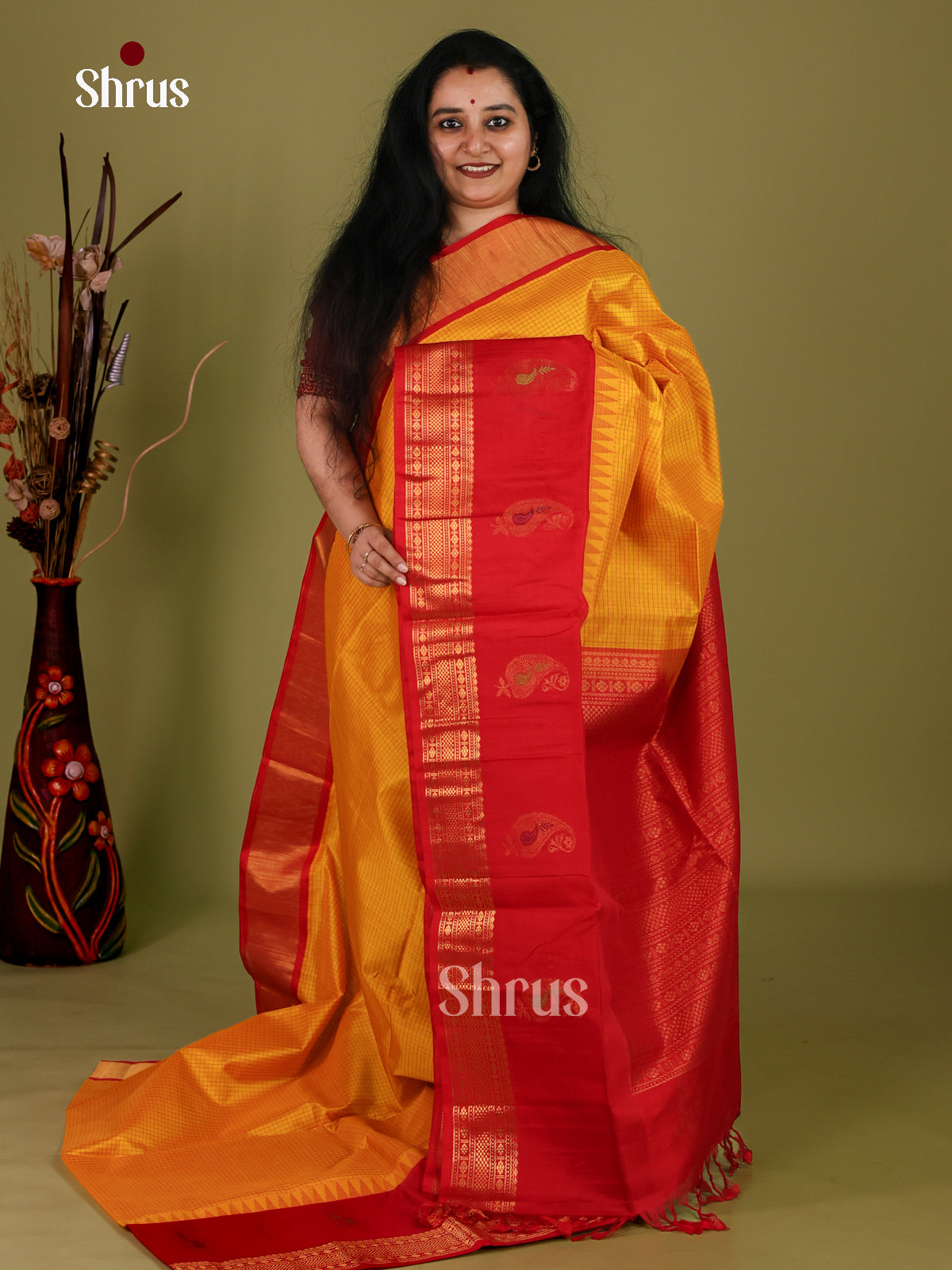 Silk Cotton Saree - EI30032