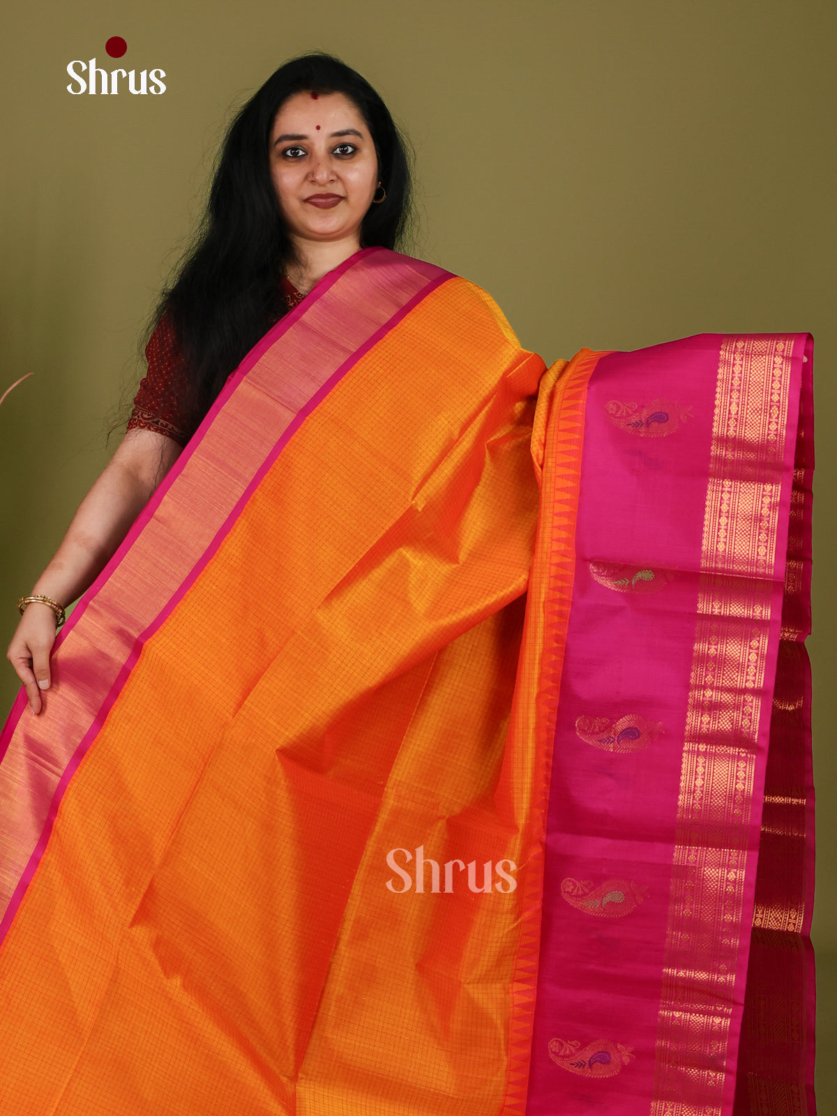Silk Cotton Saree - EI30035