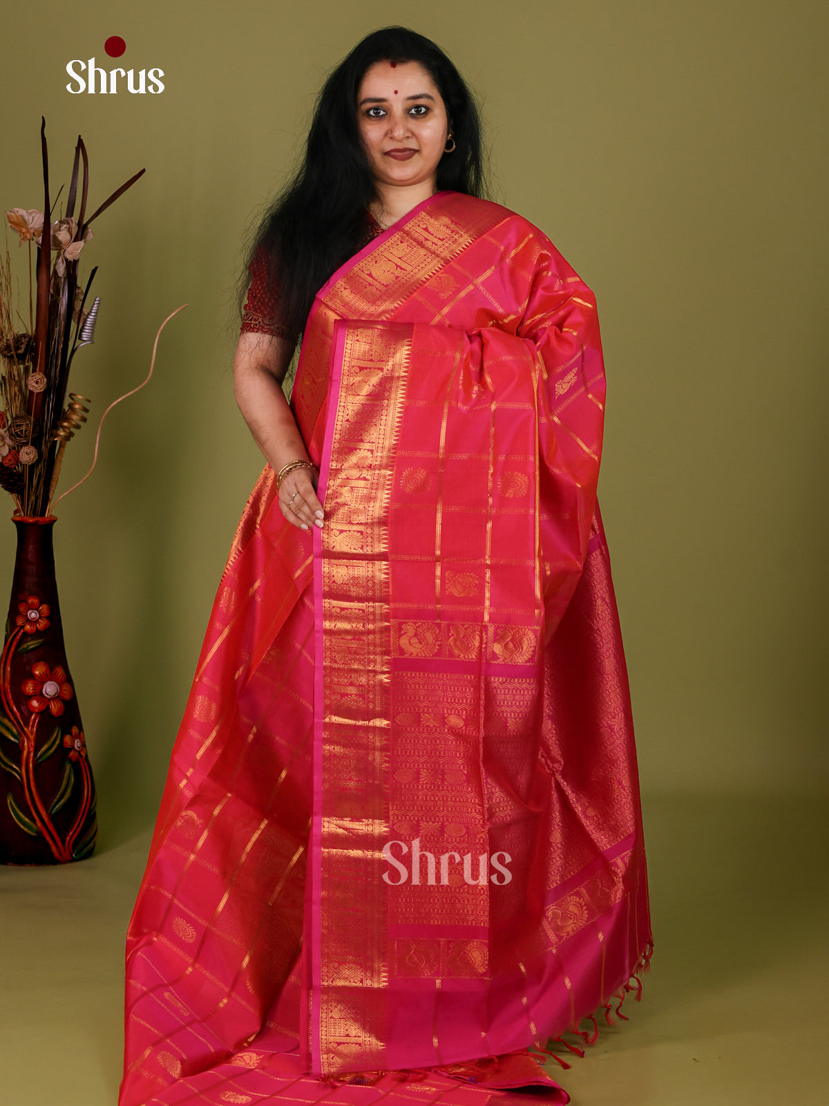 Silk Cotton Saree - EI30036