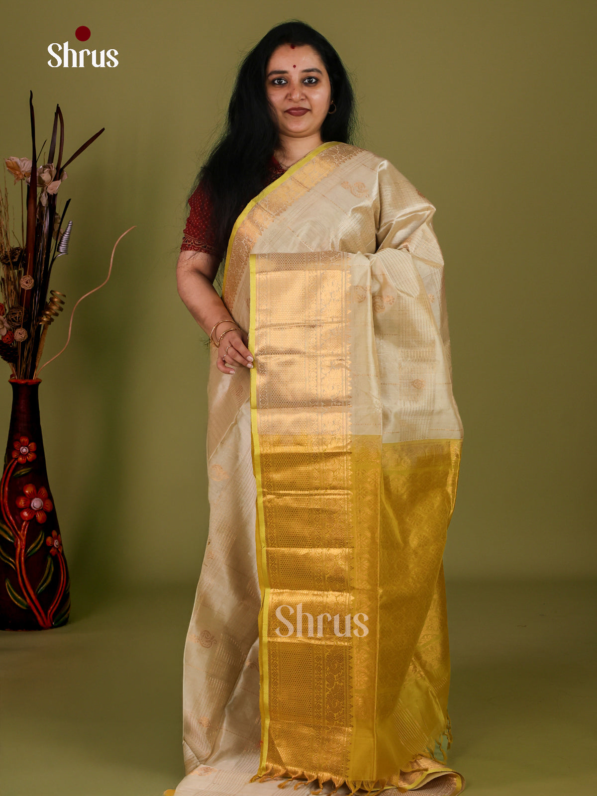 Silk Cotton Saree - EI30045