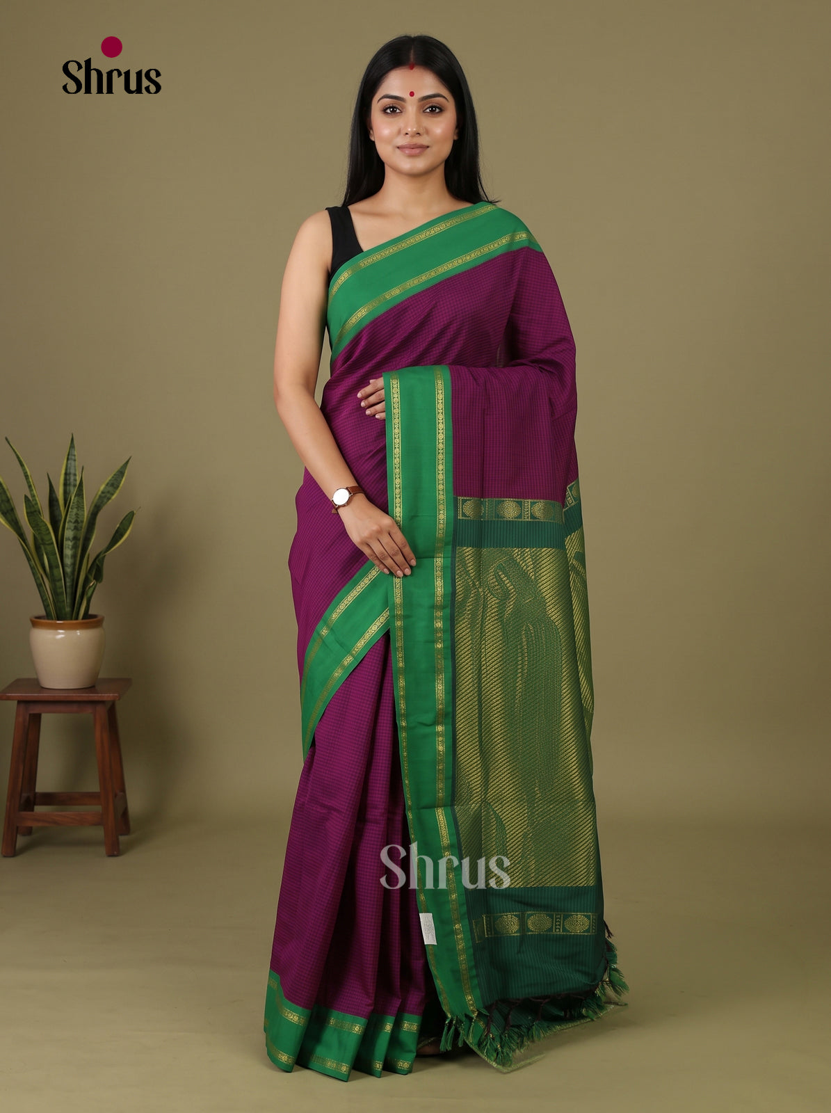 Kalyani Cotton Saree - EI30113 - Shop on Shrus.com