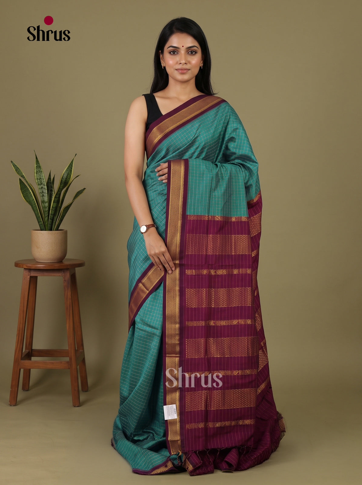Kalyani Cotton Saree - EI30117 - Shop on Shrus.com
