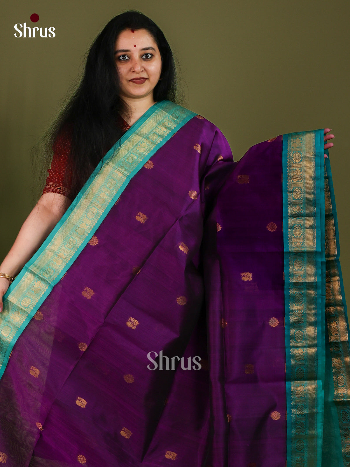 Silk Cotton Saree - EJ01001
