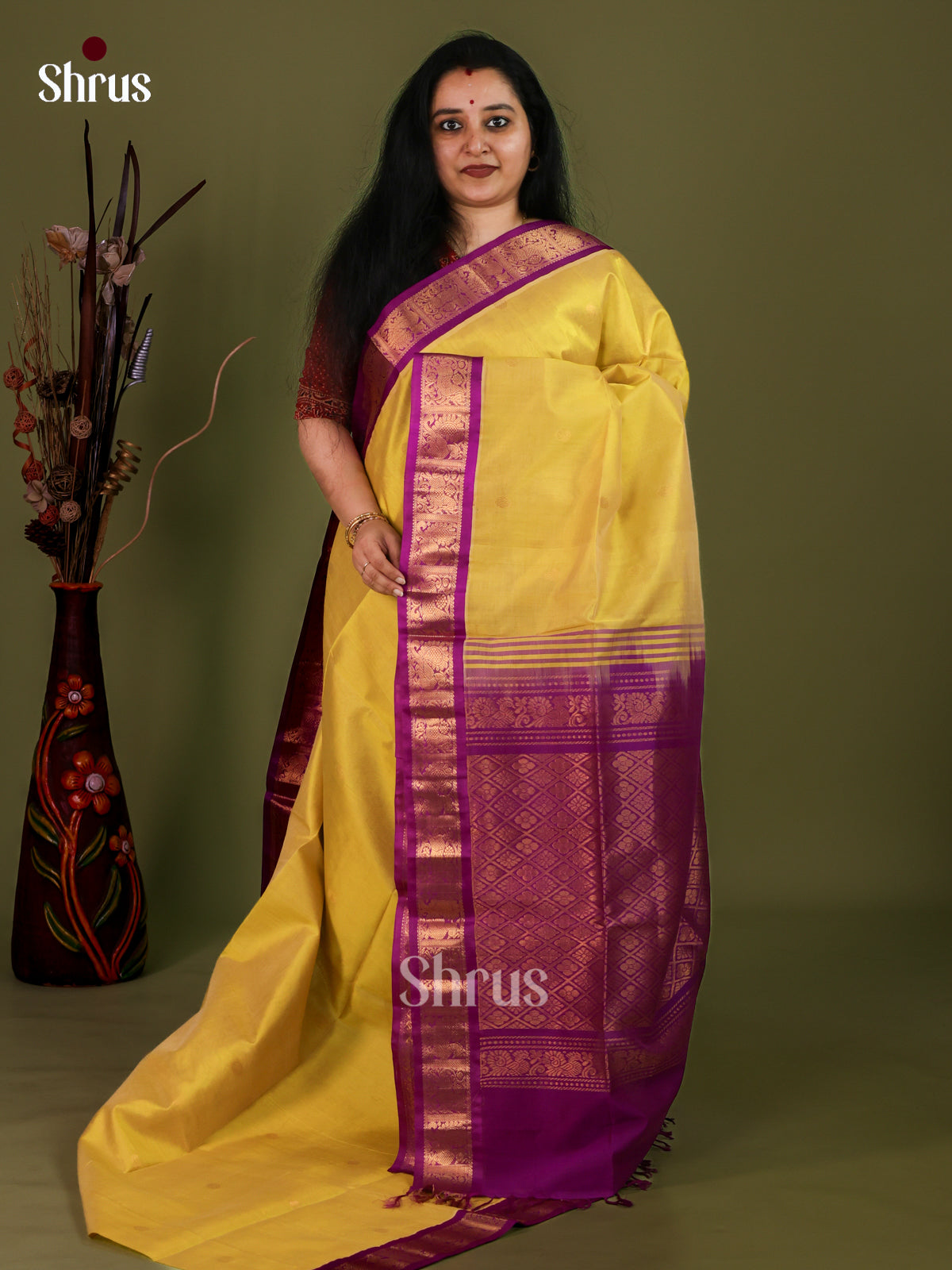 Silk Cotton Saree - EJ01002