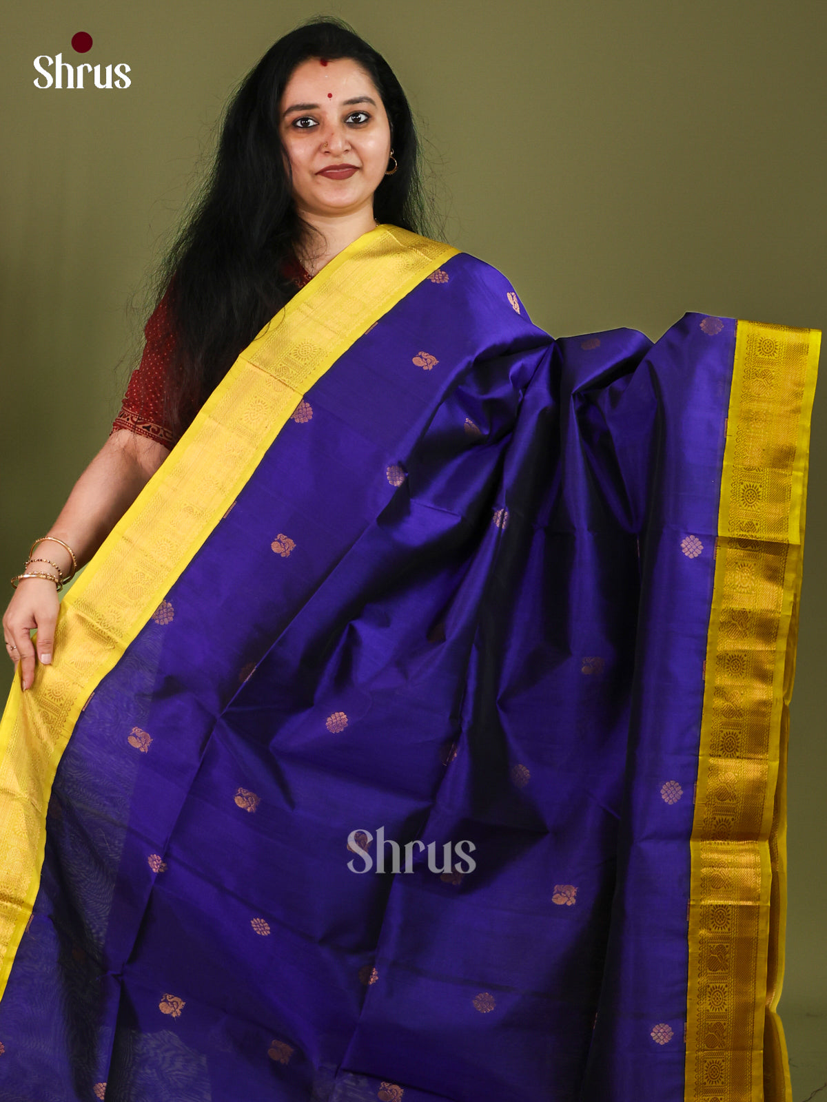Silk Cotton Saree - EJ01004
