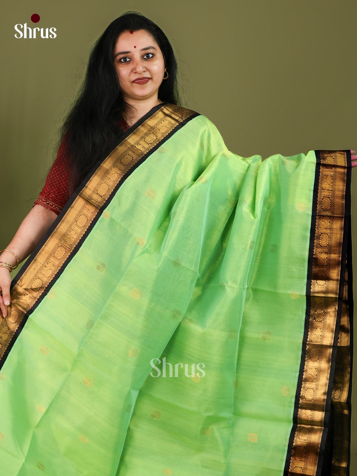 Silk Cotton Saree - EJ01005