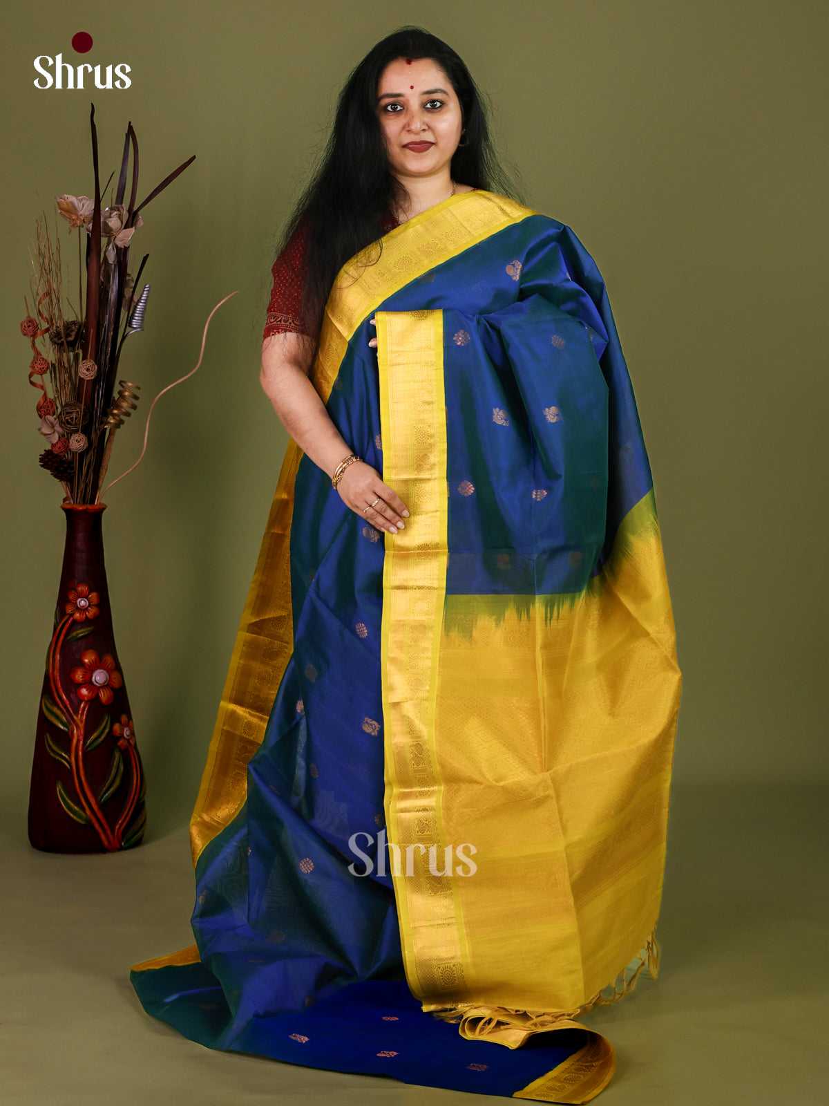 Silk Cotton Saree - EJ01008