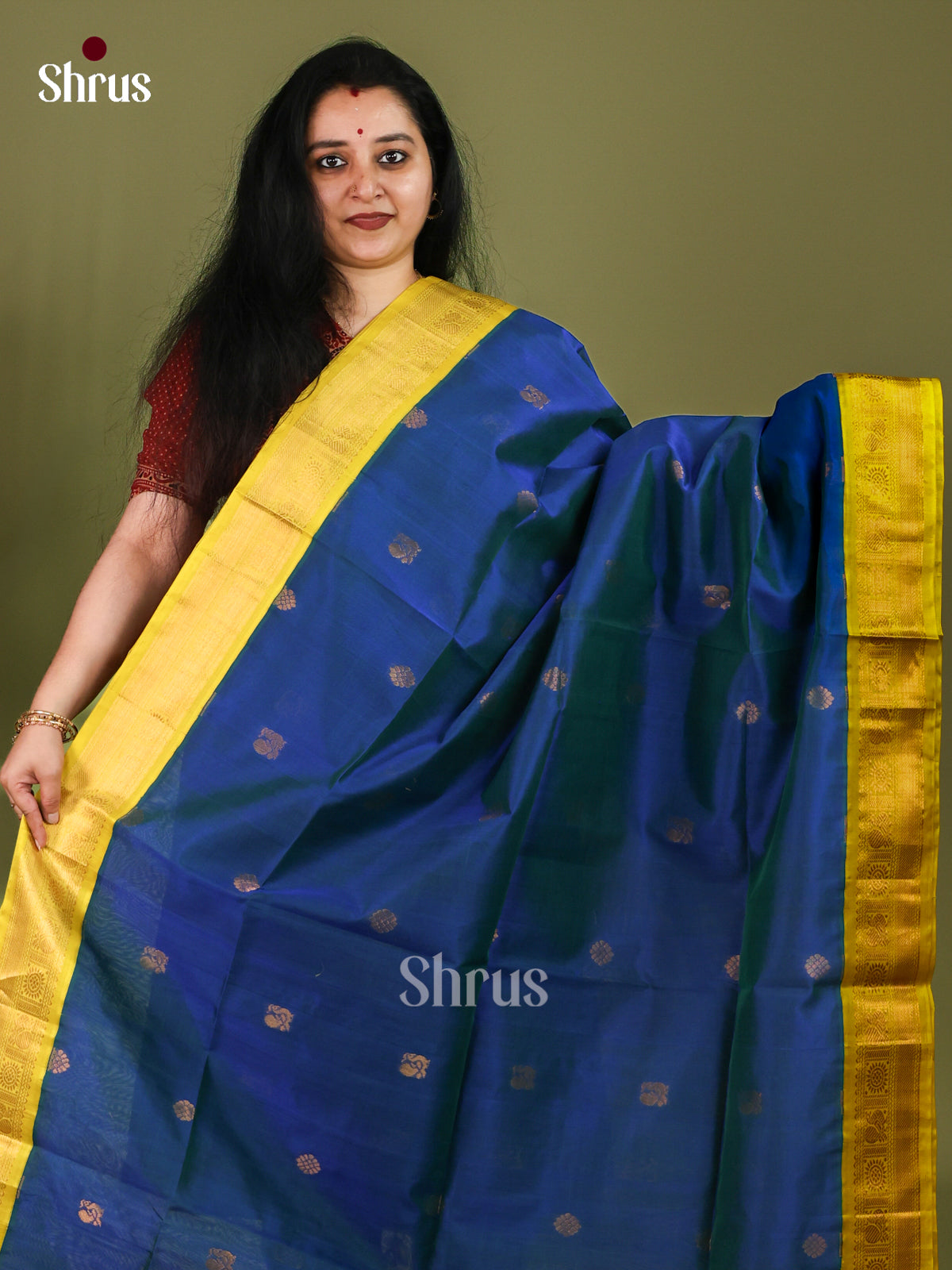 Silk Cotton Saree - EJ01008