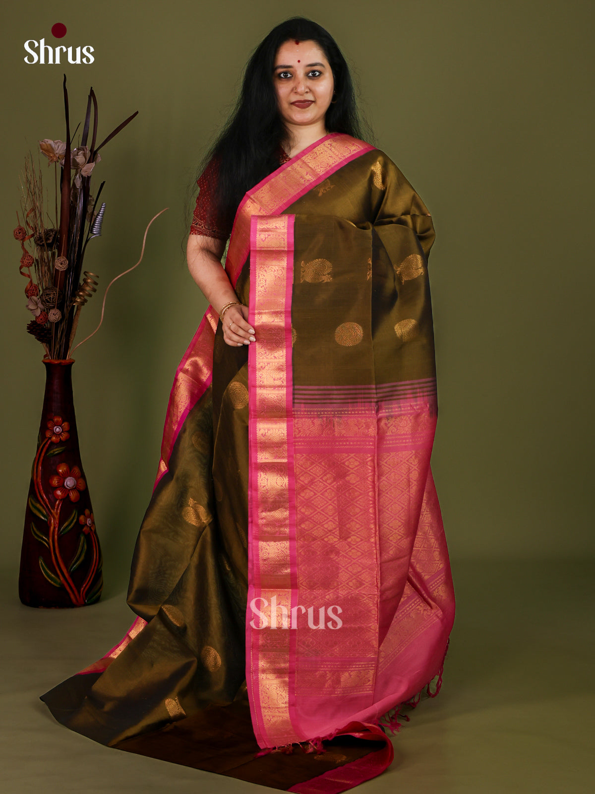 Silk Cotton Saree - EJ01010