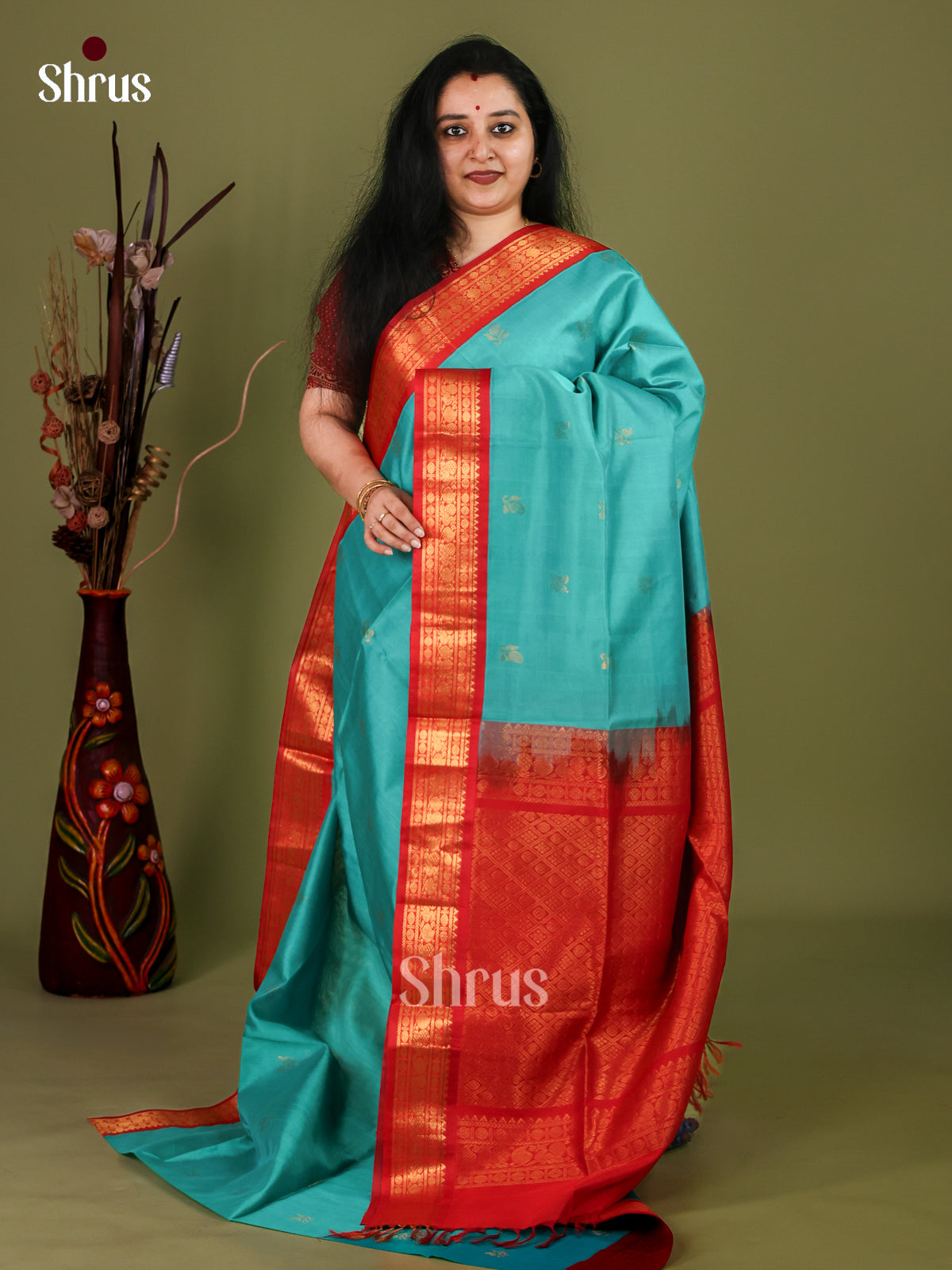 Silk Cotton Saree - EJ01013