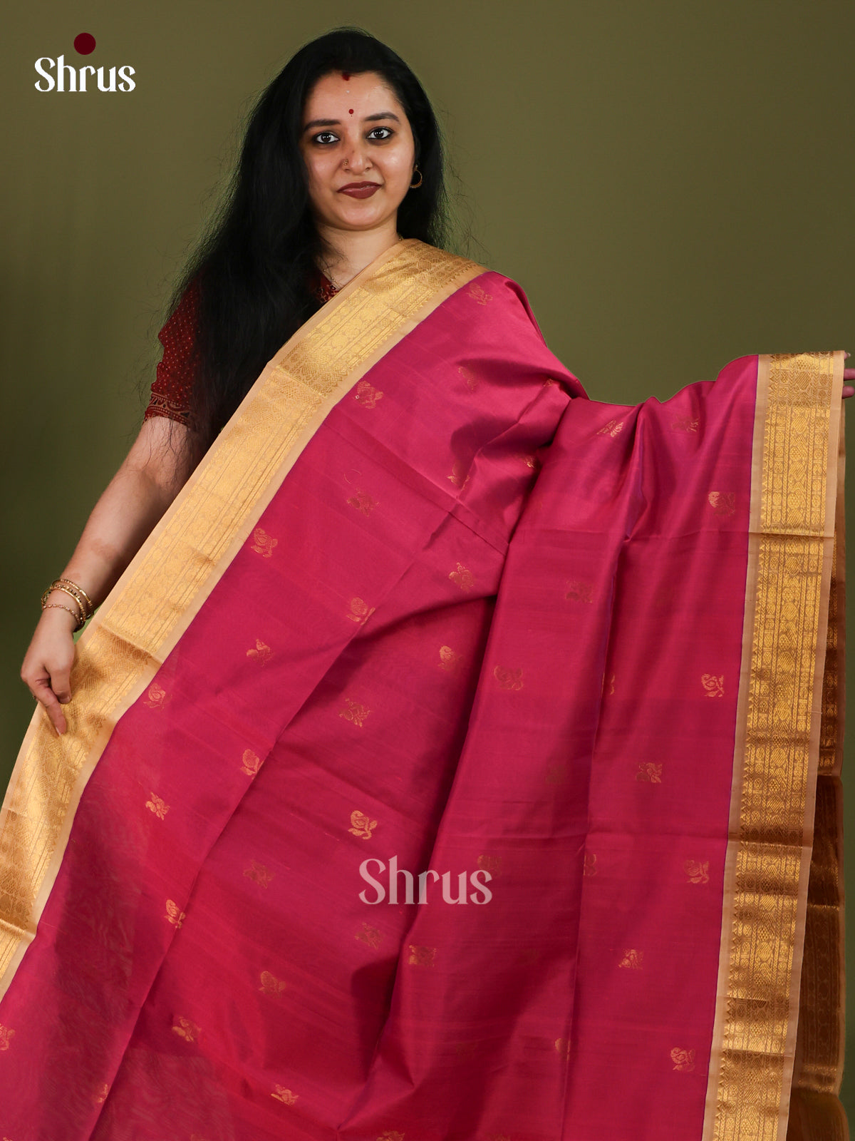 Silk Cotton Saree - EJ01014