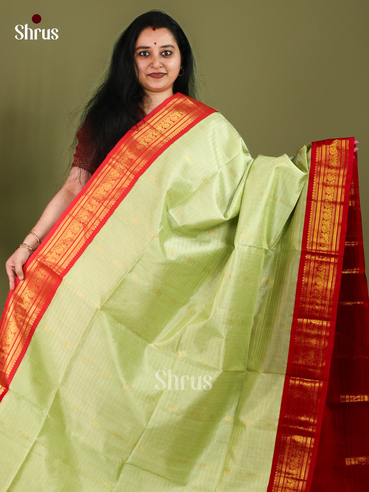 Silk Cotton Saree - EJ01018