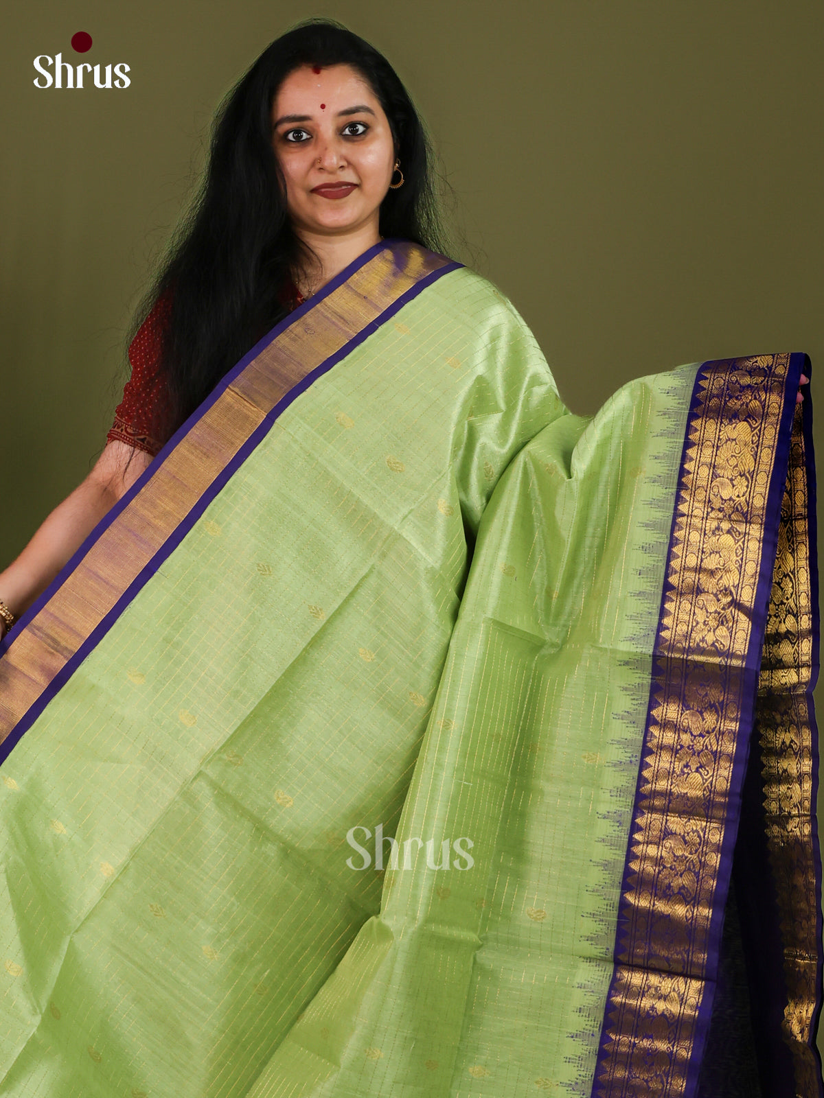 Silk Cotton Saree - EJ01021