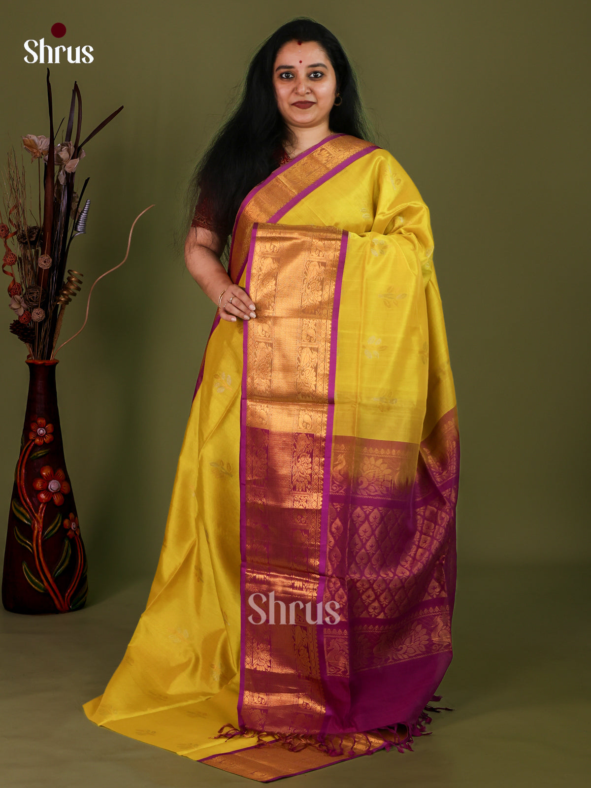 Silk Cotton Saree - EJ01030