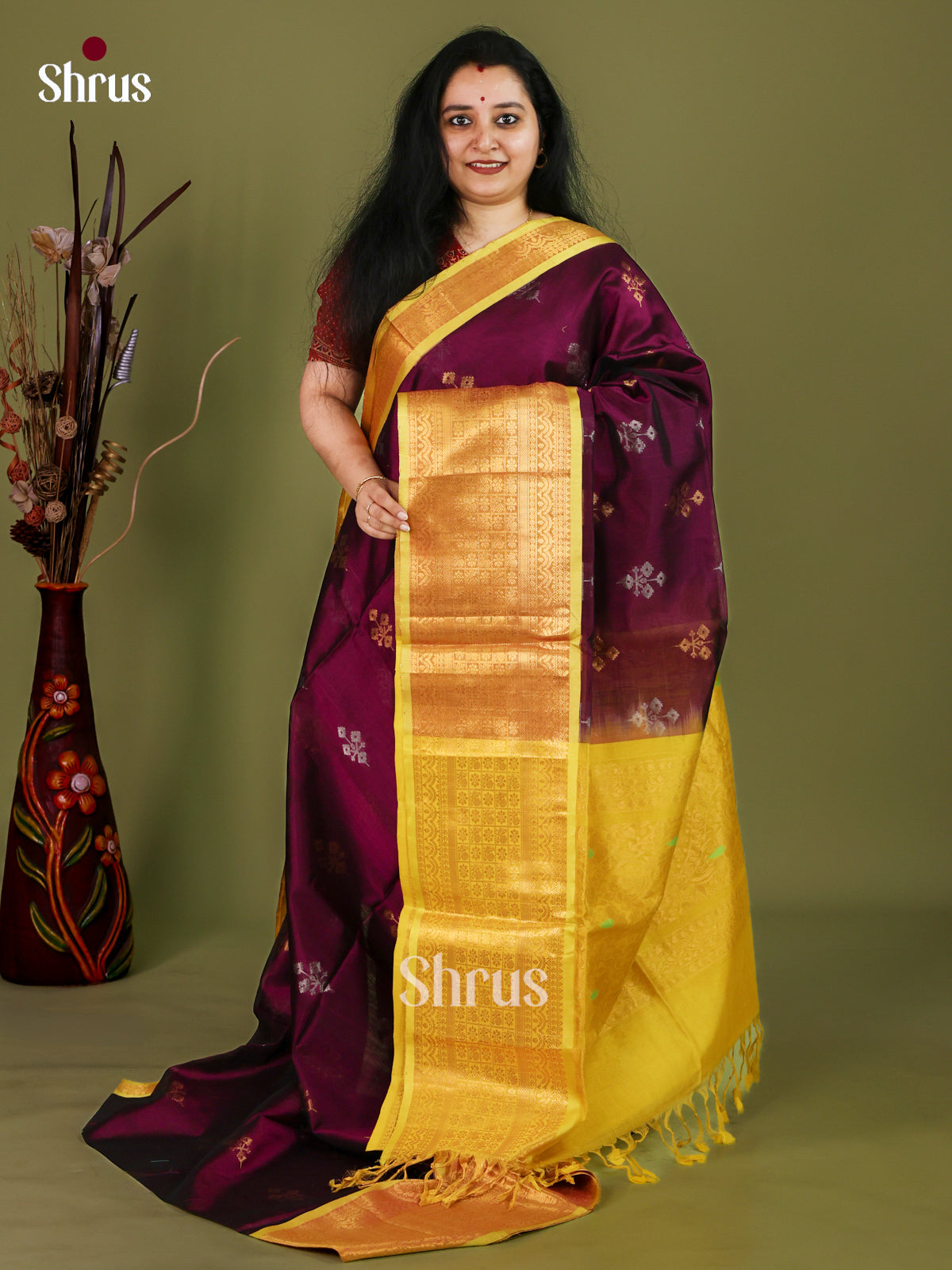 Silk Cotton Saree - EJ01032