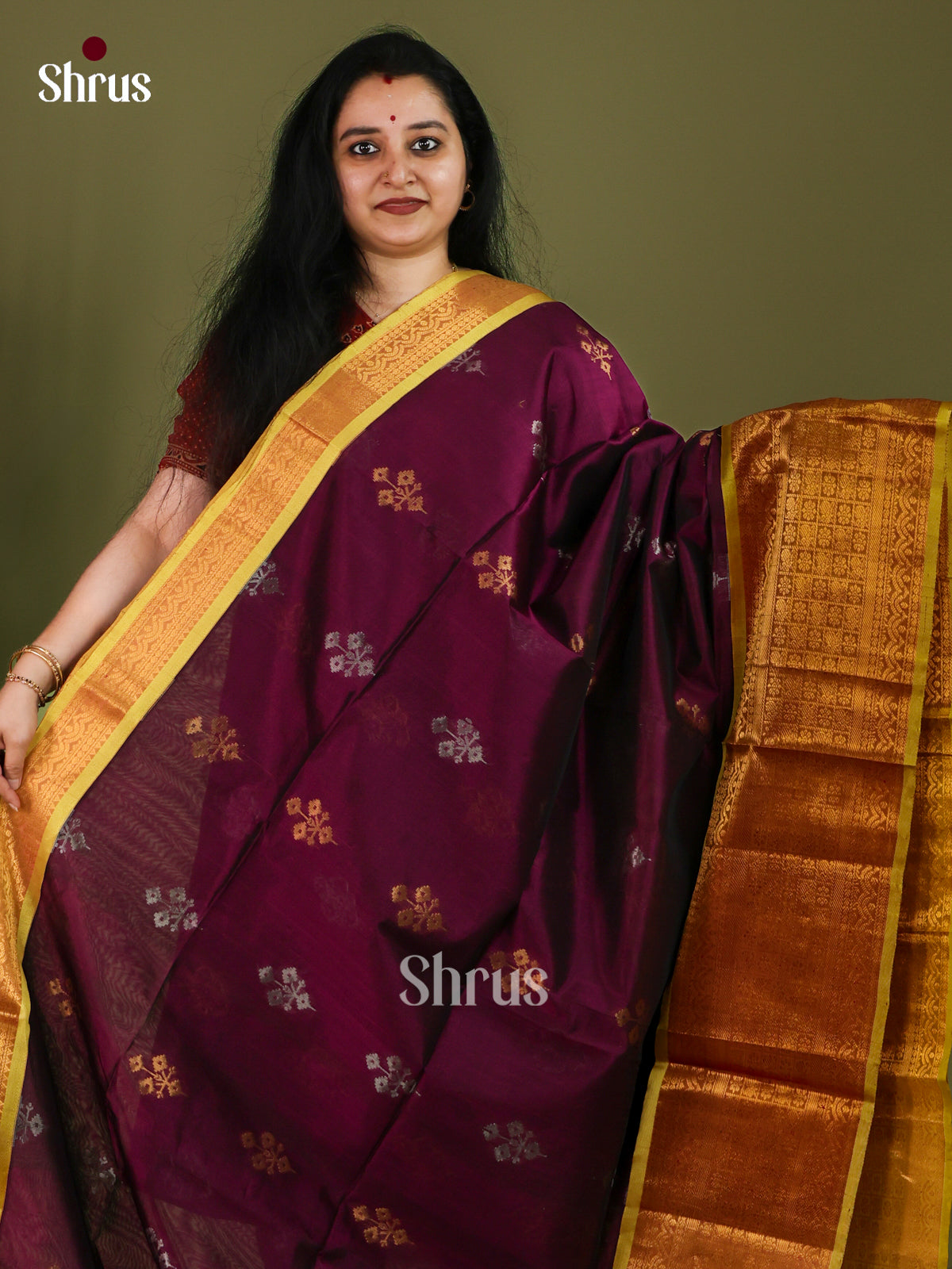 Silk Cotton Saree - EJ01032