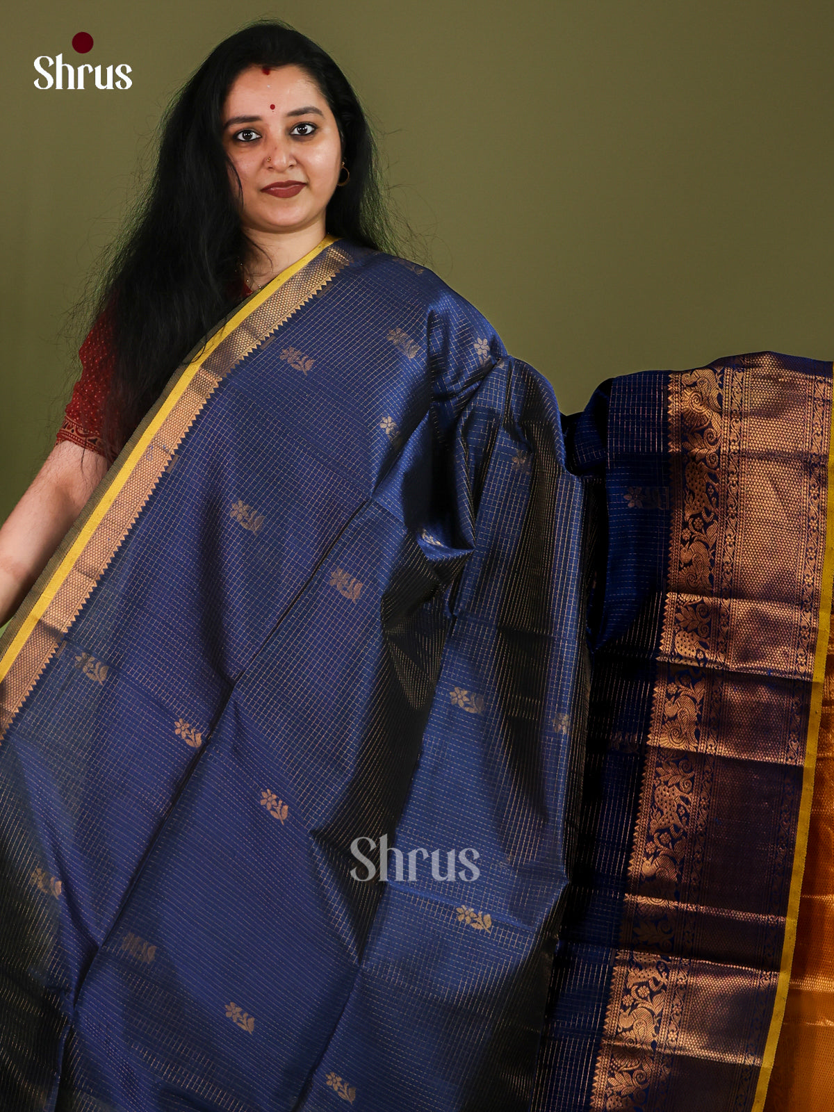 Silk Cotton Saree - EJ01034