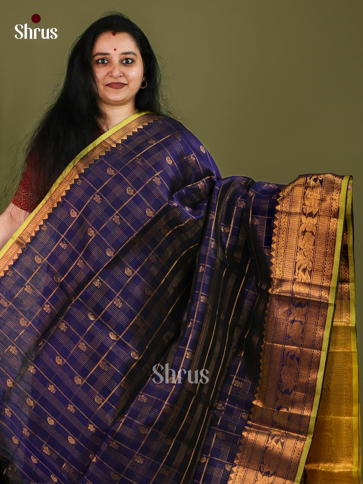 Silk Cotton Saree - EJ01036
