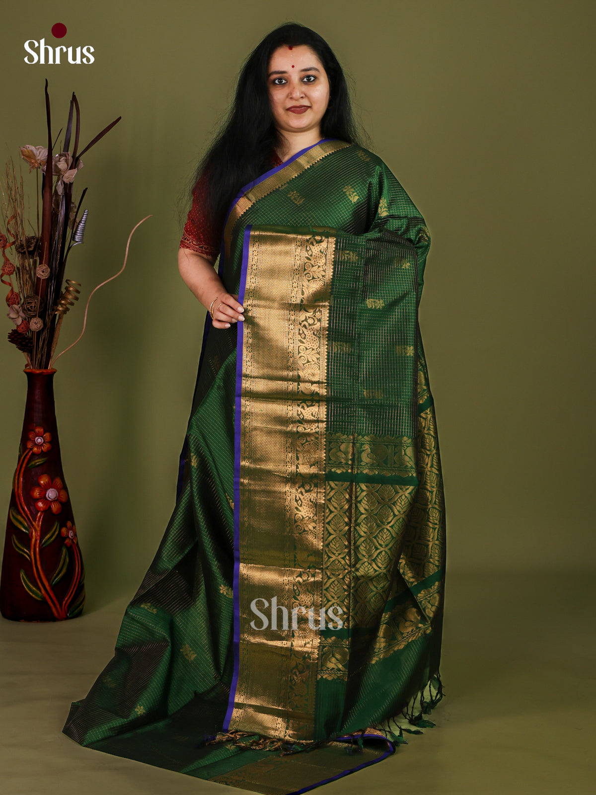Silk Cotton Saree - EJ01037