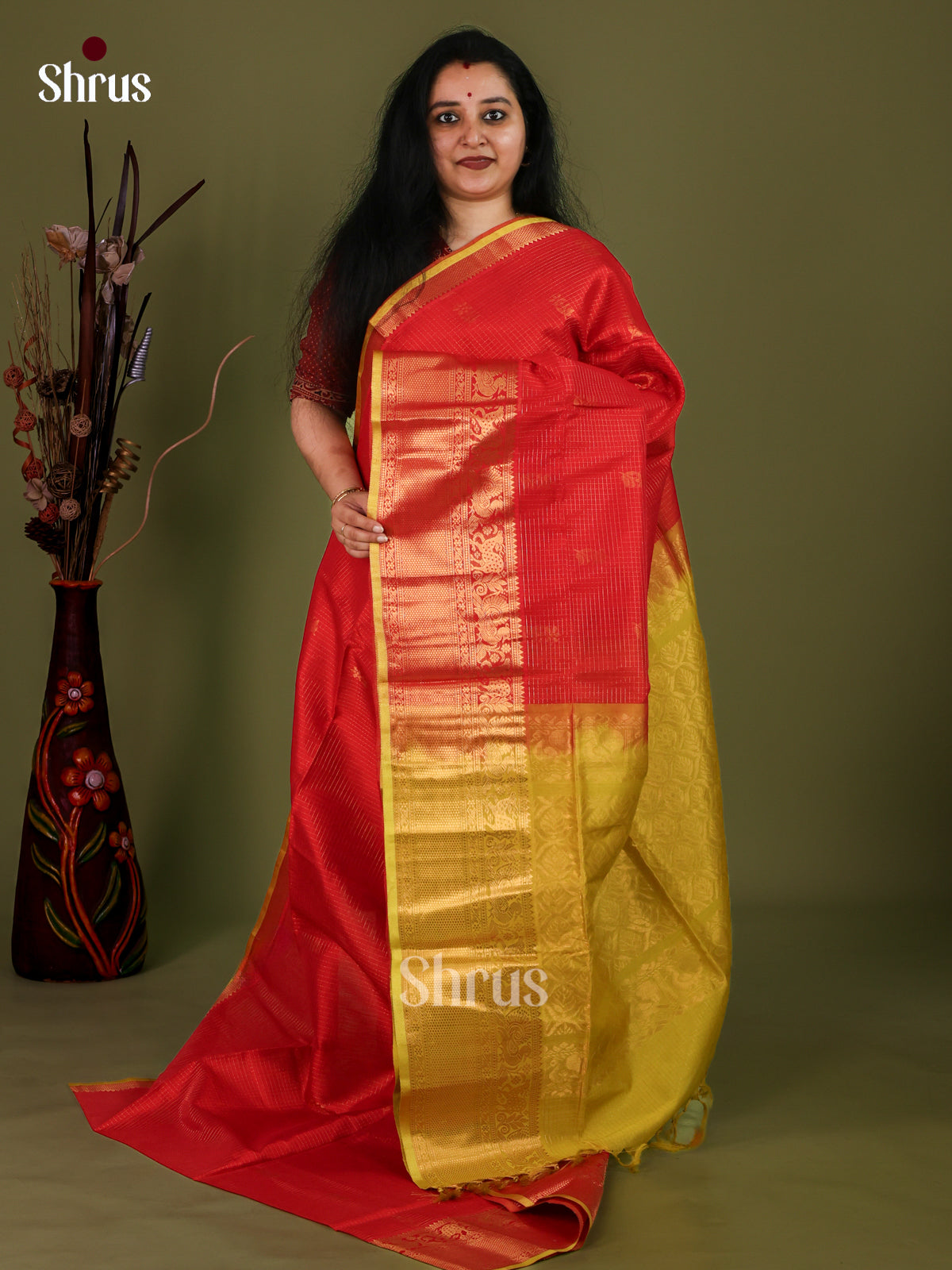 Silk Cotton Saree - EJ01040