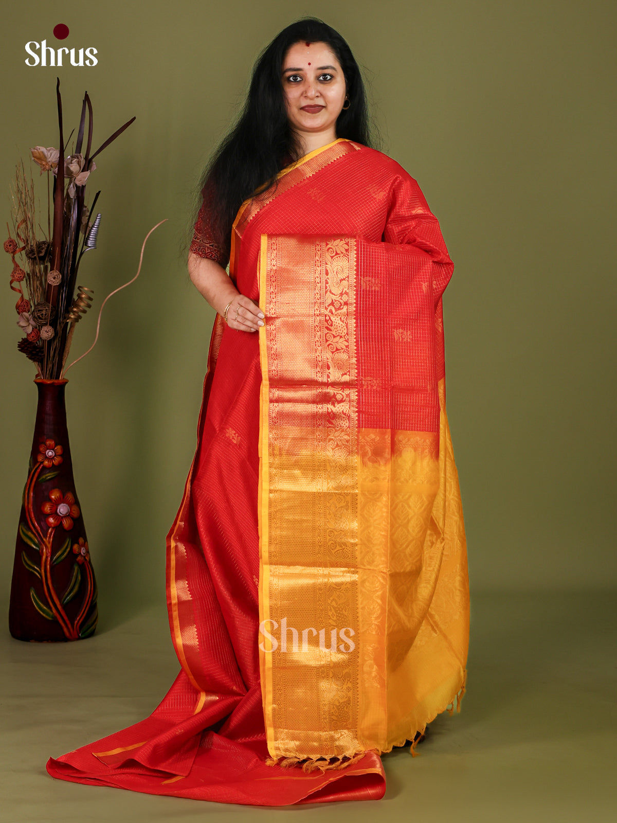 Silk Cotton Saree - EJ01041