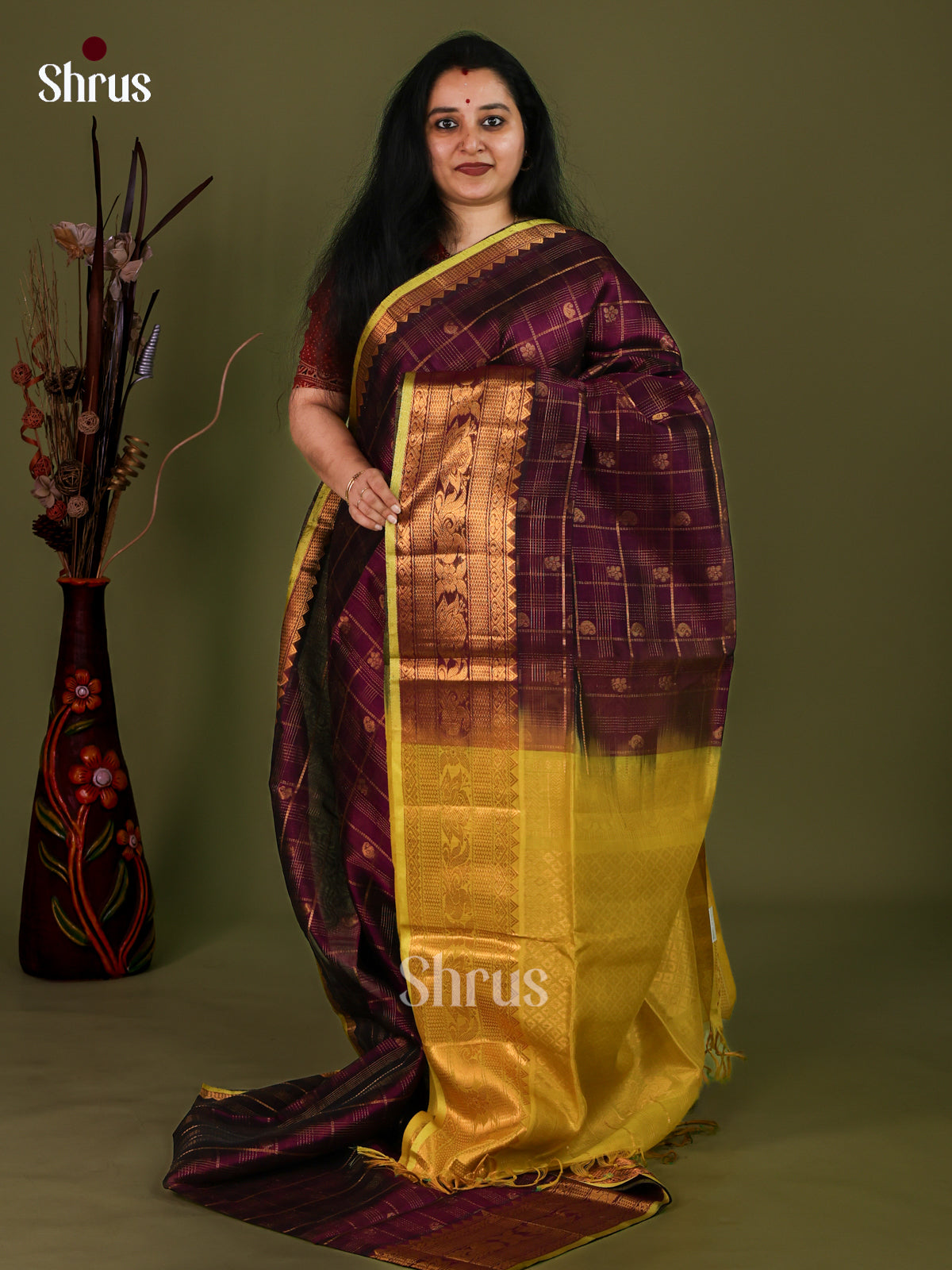Silk Cotton Saree - EJ01042
