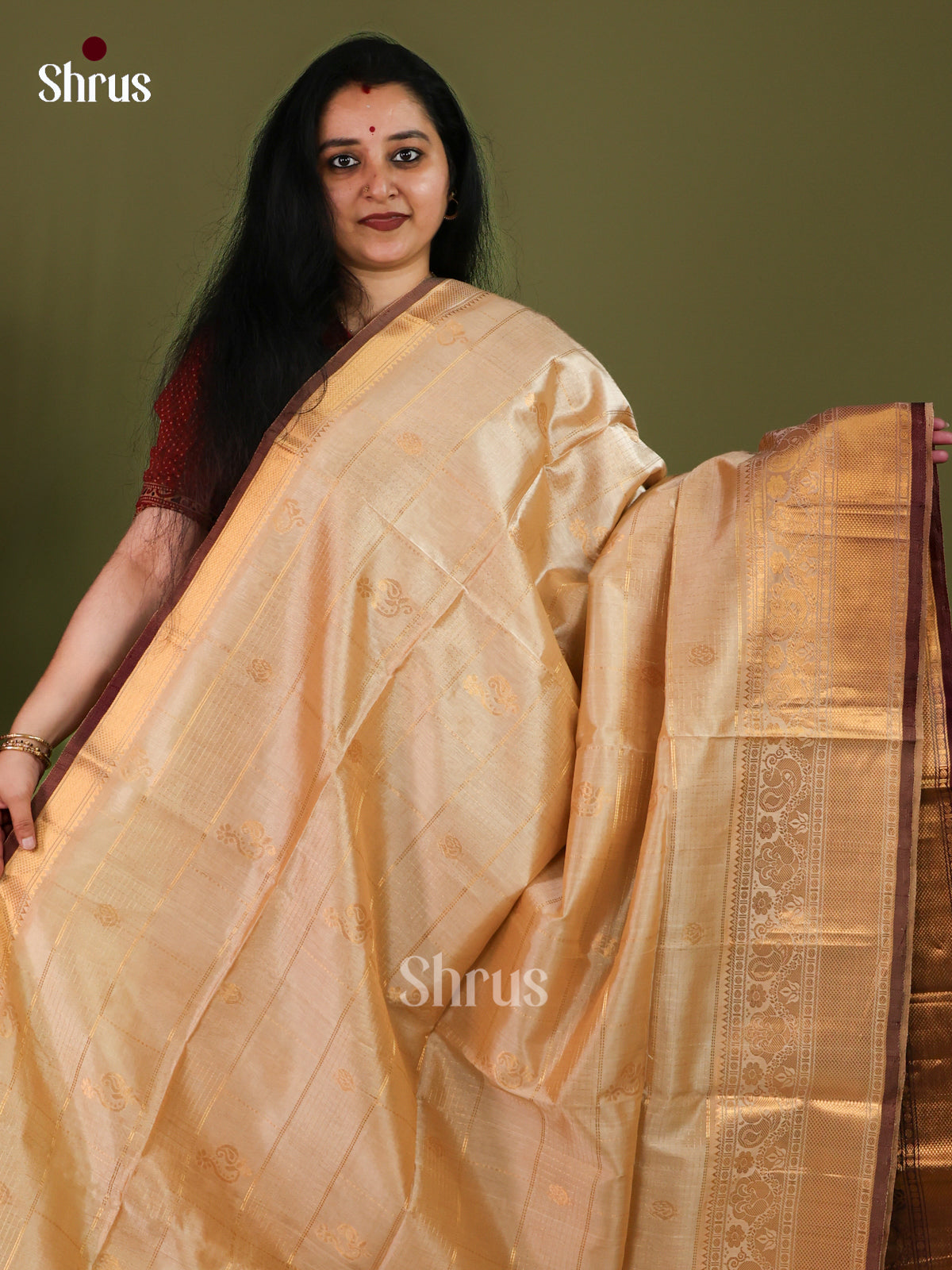 Silk Cotton Saree - EJ01044