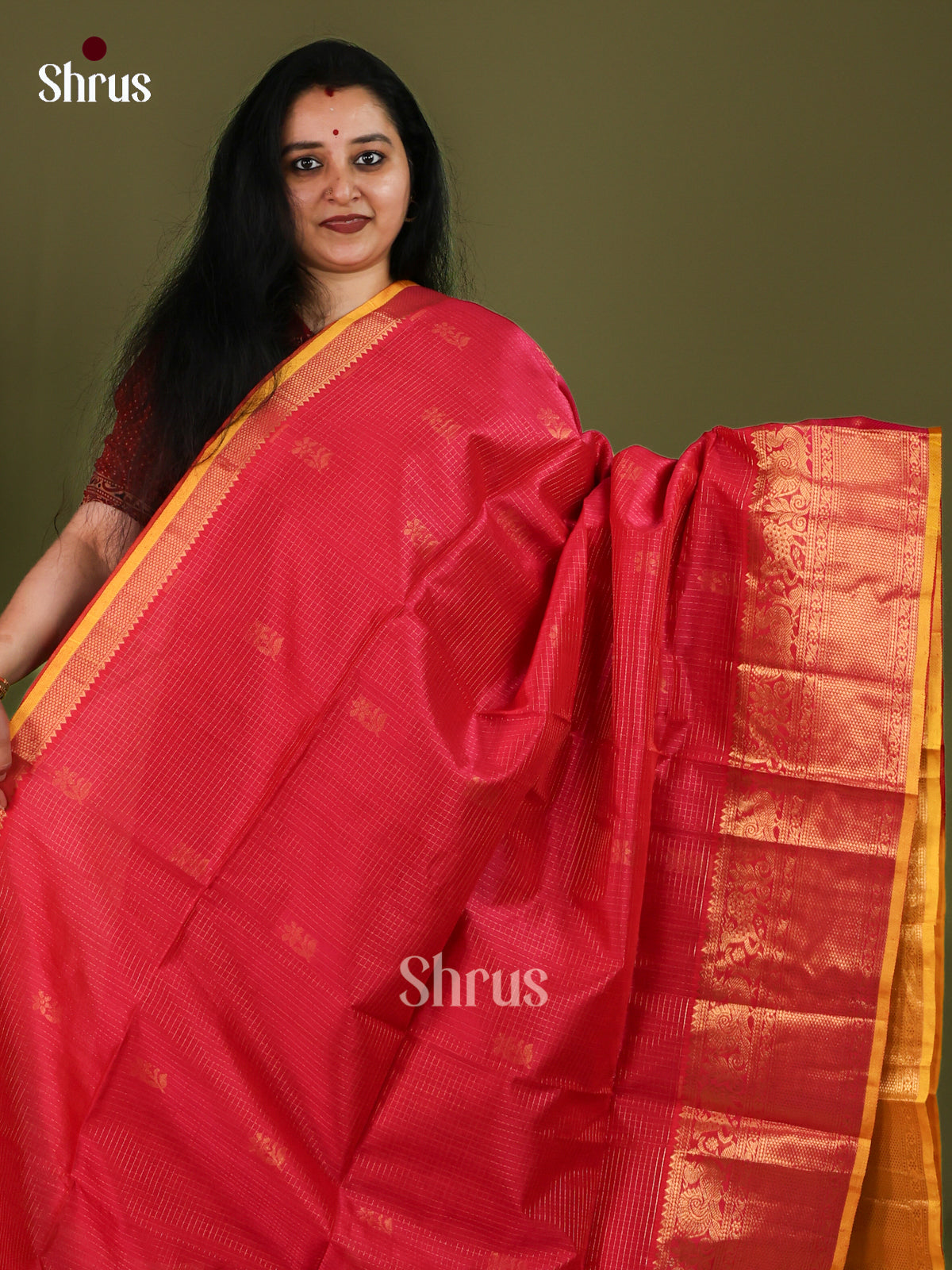 Silk Cotton Saree - EJ01048