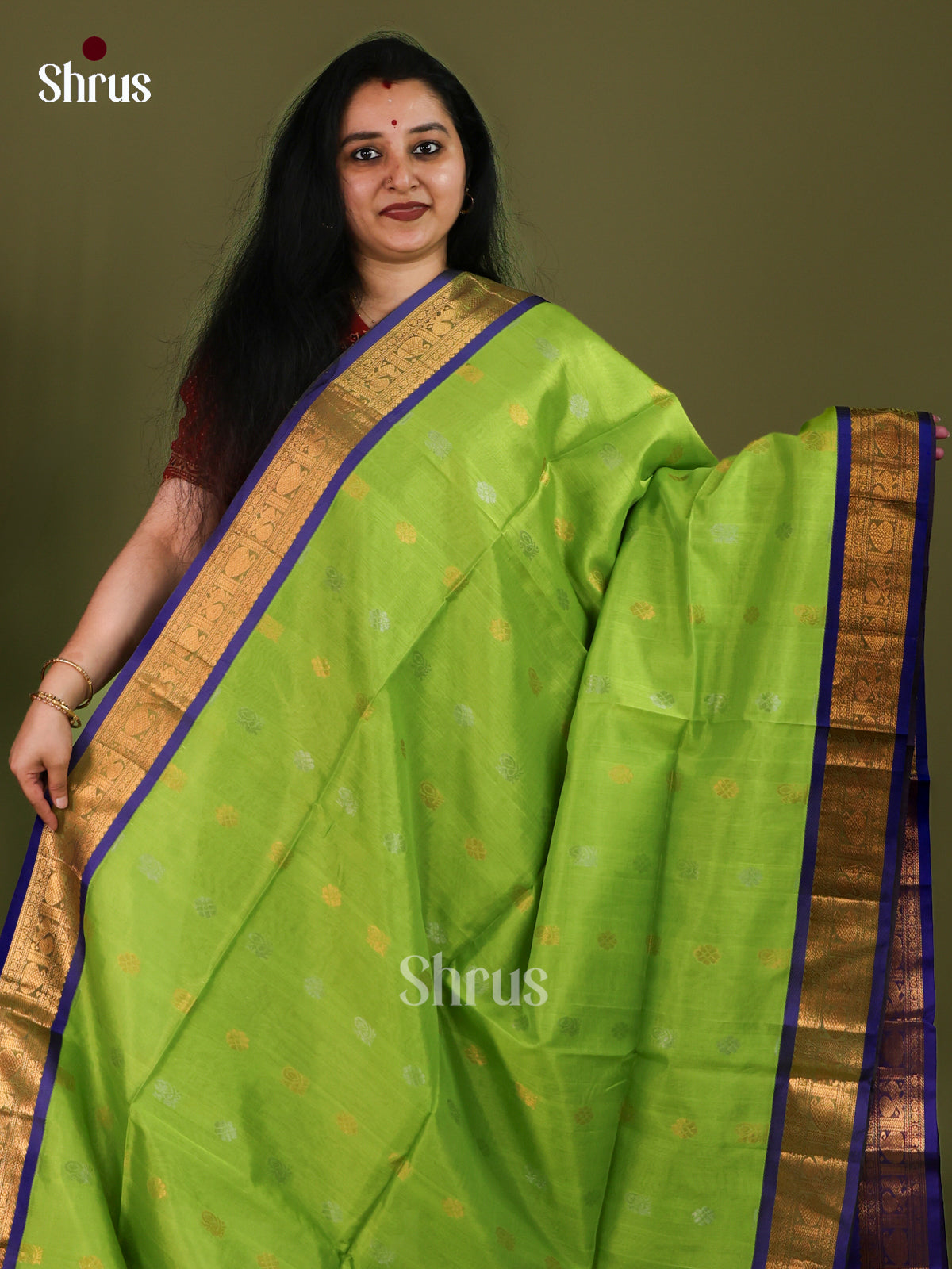 Silk Cotton Saree - EJ01050