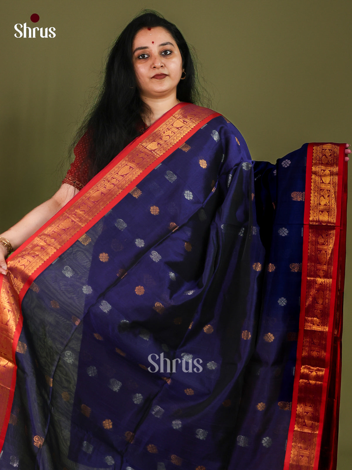 Silk Cotton Saree - EJ01051
