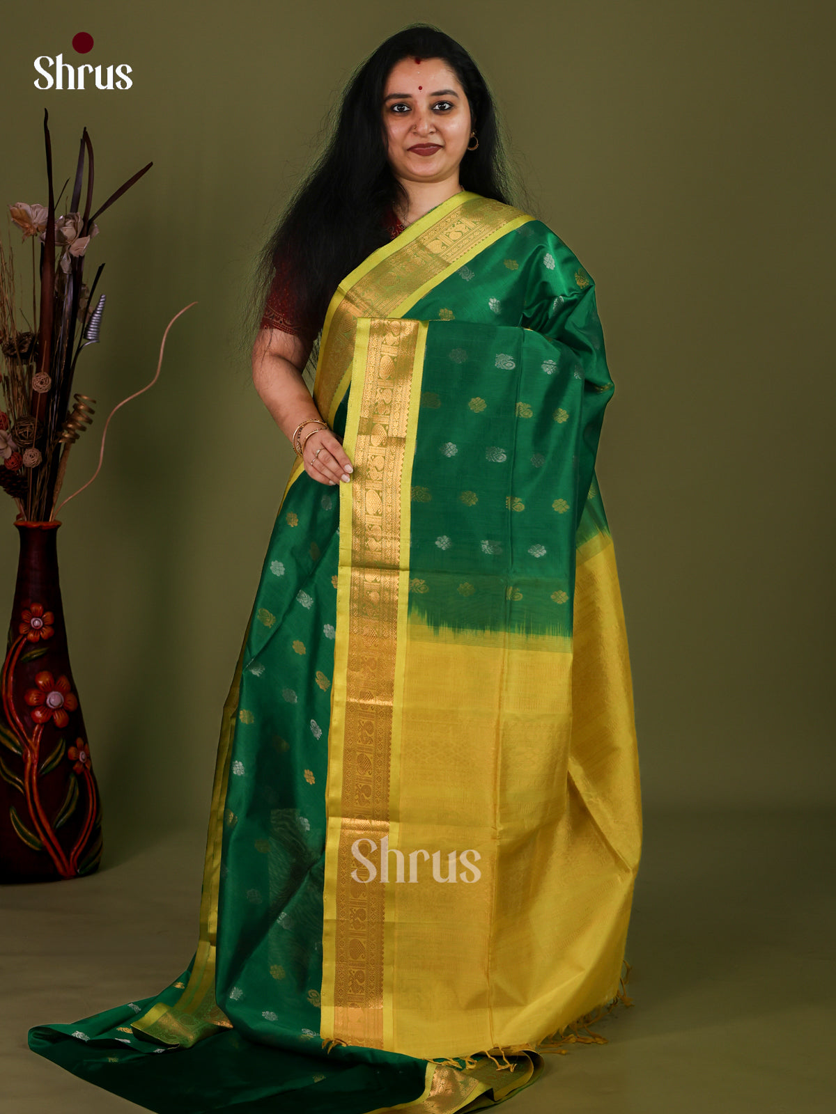 Silk Cotton Saree - EJ01054
