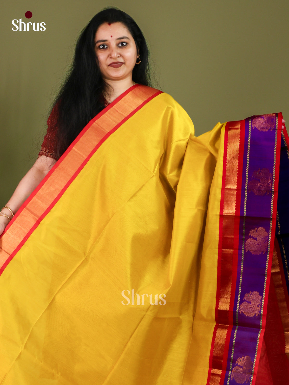 Silk Cotton Saree - EJ01058