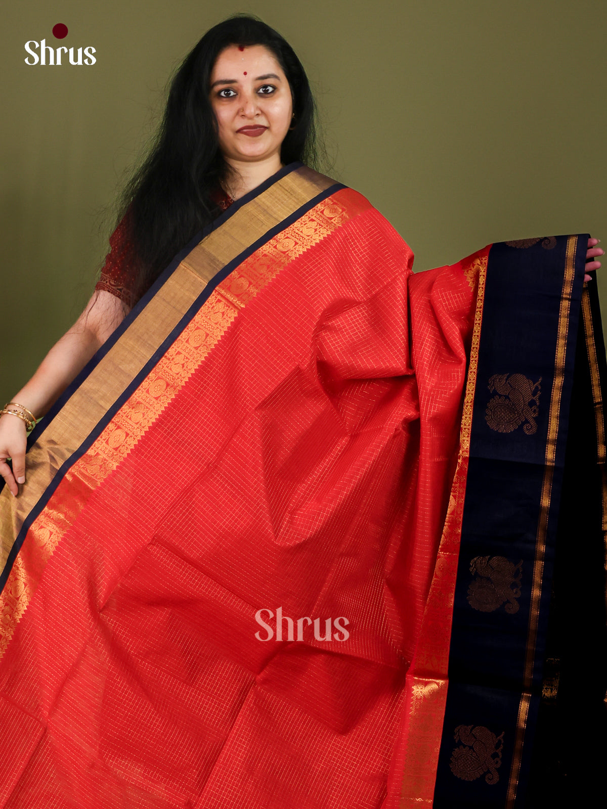 Silk Cotton Saree - EJ01061