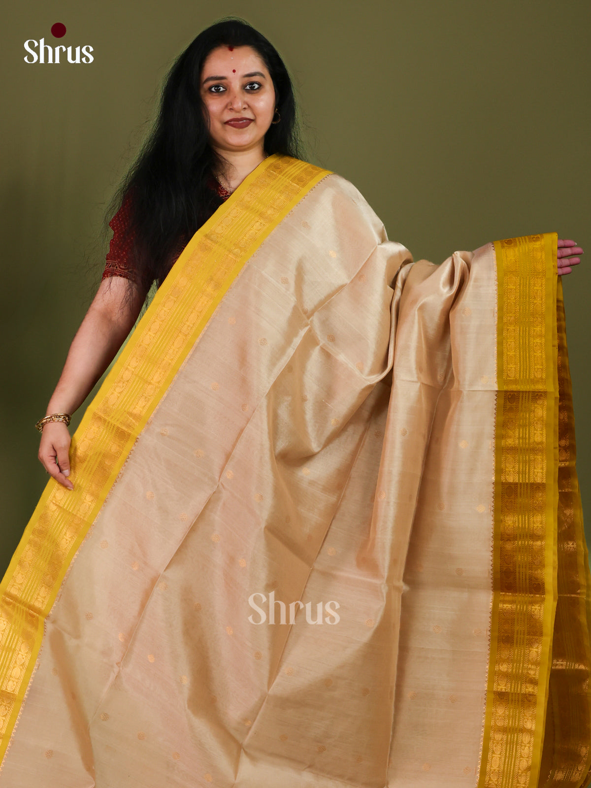 Silk Cotton Saree - EJ01066