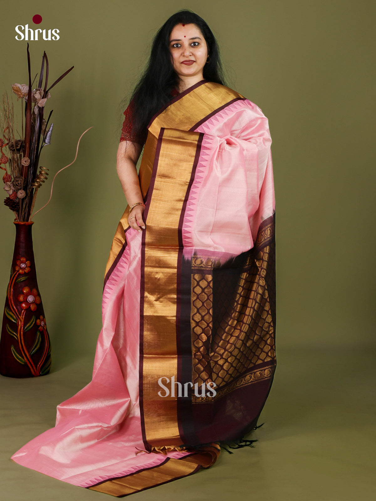 Silk Cotton Saree - EJ01070