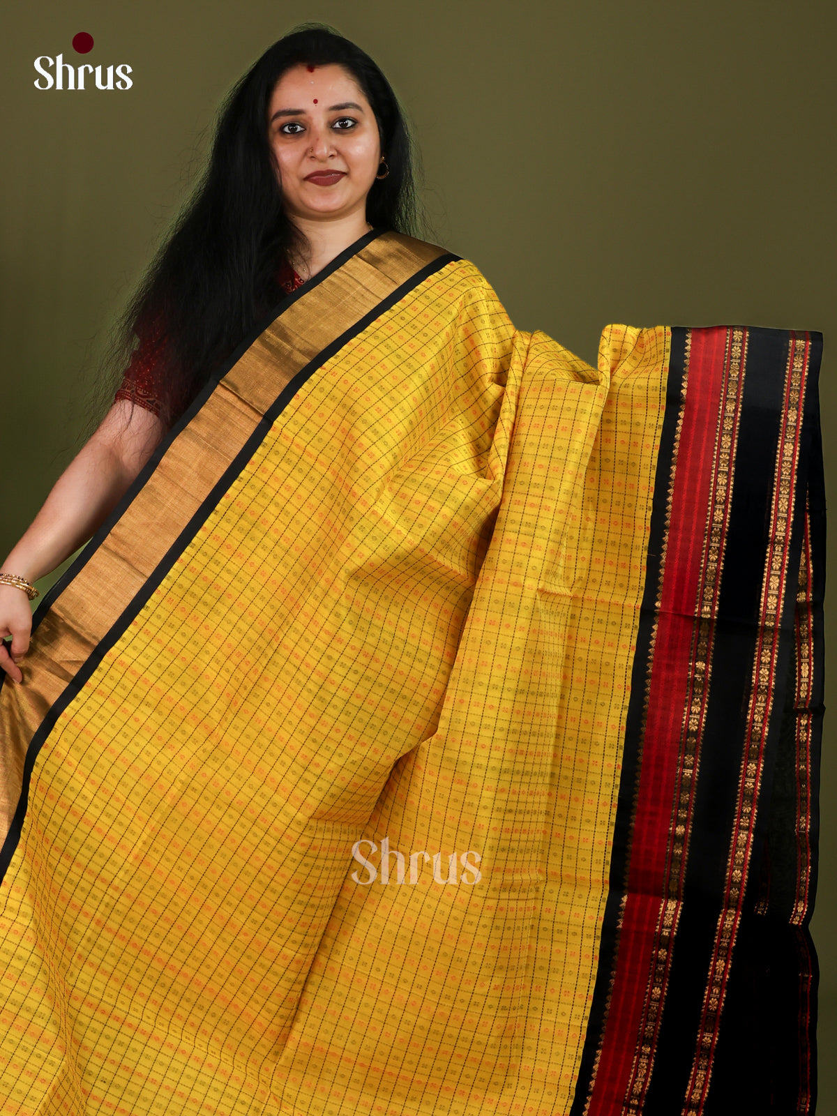 Silk Cotton Saree - EJ01075