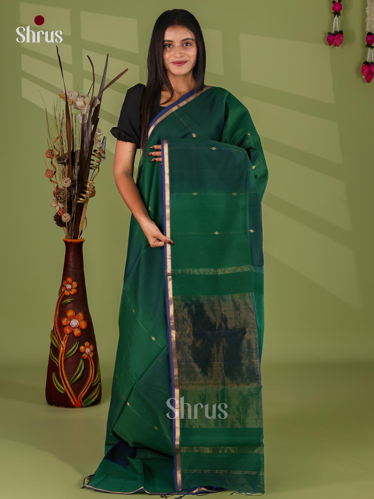 Maheshwari silkcotton Saree - EJ03058