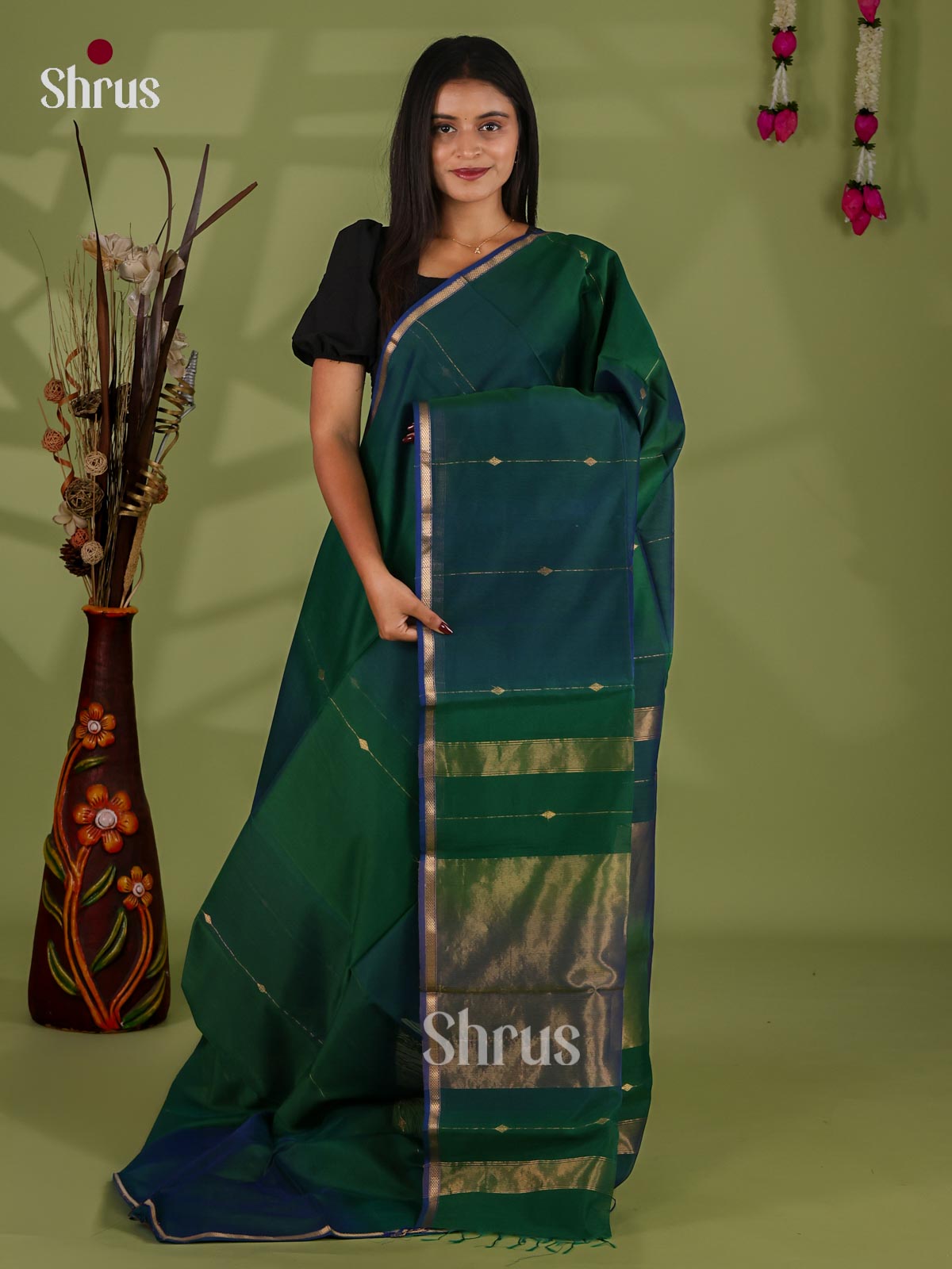 Maheshwari silkcotton Saree - EJ03060