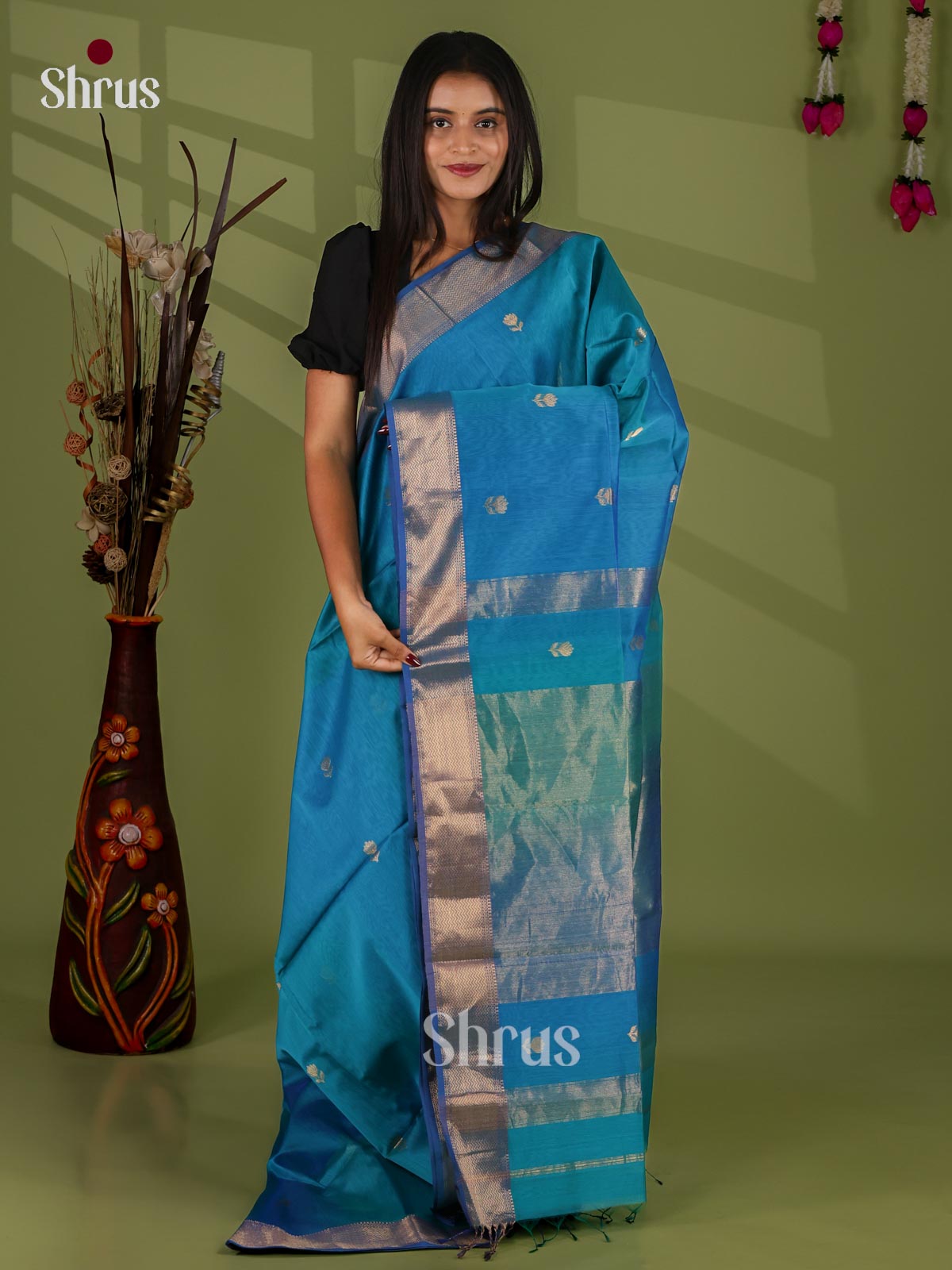 Maheshwari silkcotton Saree - EJ03079