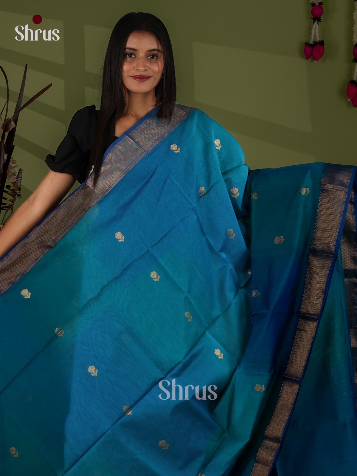 Maheshwari silkcotton Saree - EJ03079