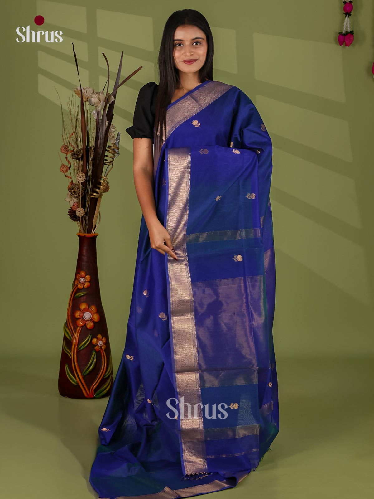 Maheshwari silkcotton Saree - EJ03083