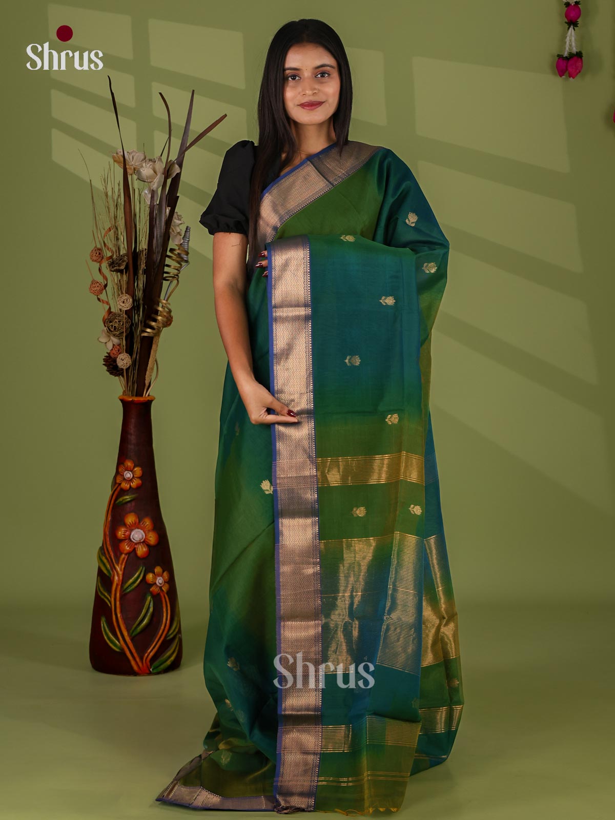 Maheshwari silkcotton Saree - EJ03085
