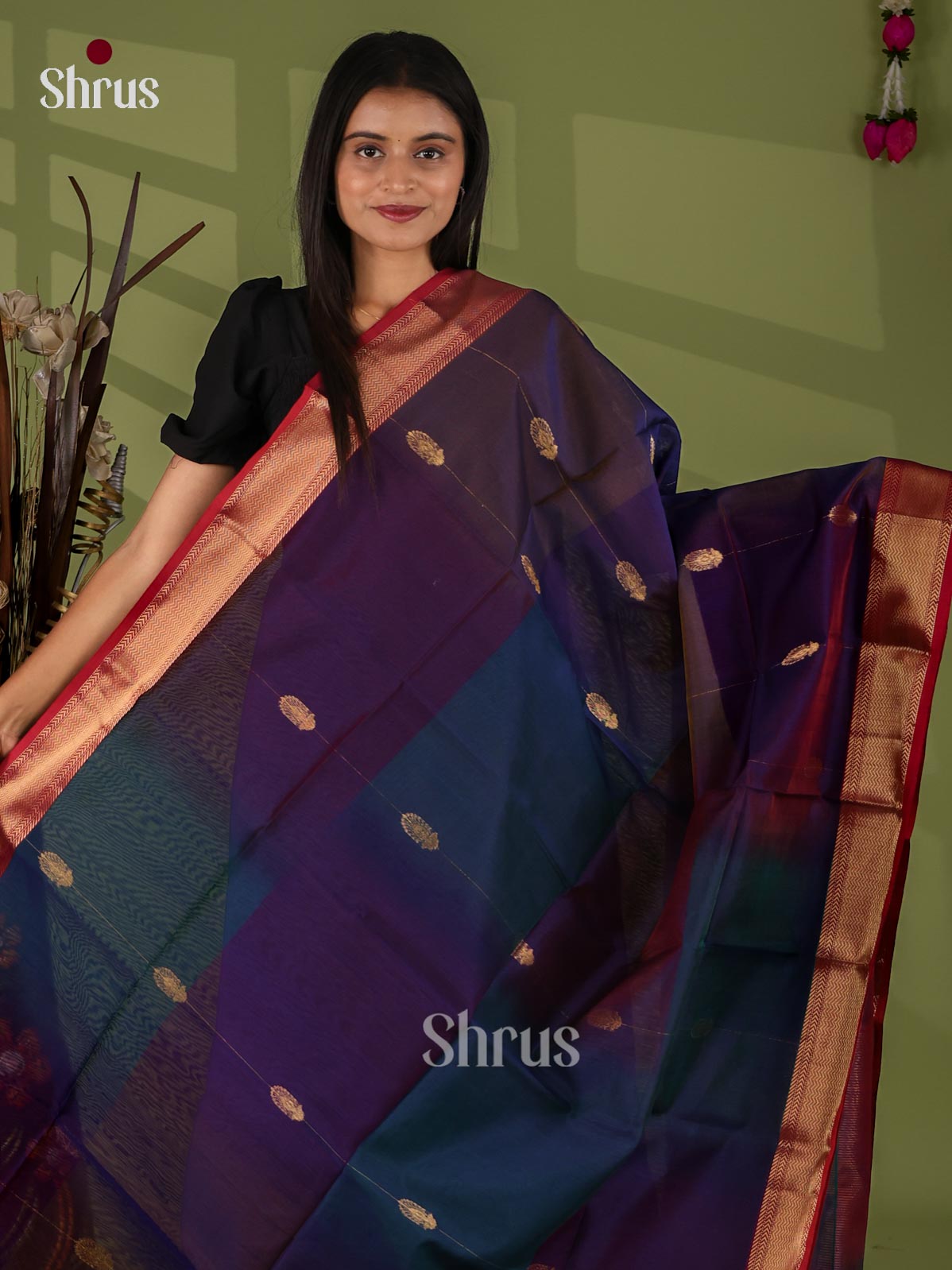 Maheshwari silkcotton Saree - EJ03087