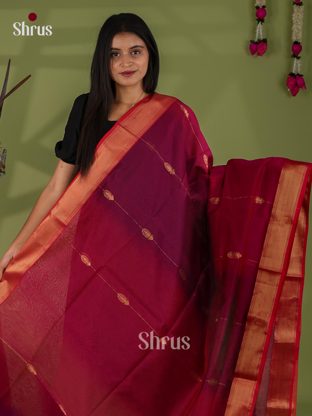 Maheshwari silkcotton Saree - EJ03091