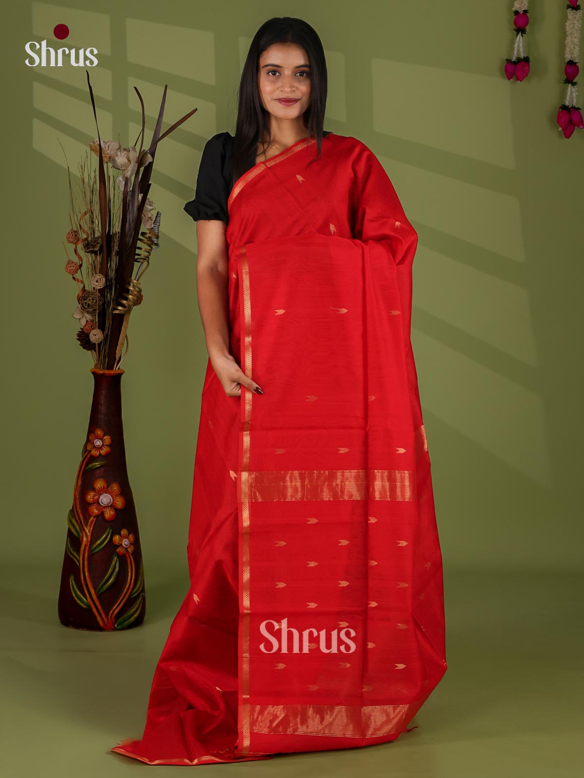 Maheshwari silkcotton Saree - EJ03097