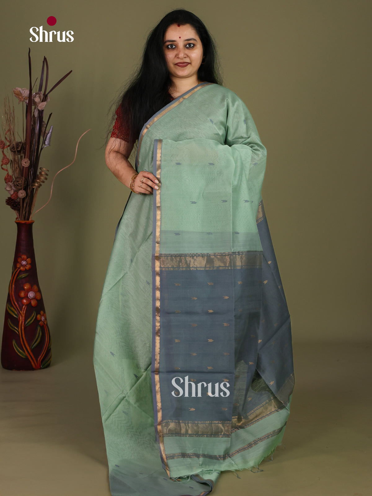 Maheshwari silkcotton Saree - EJ03100