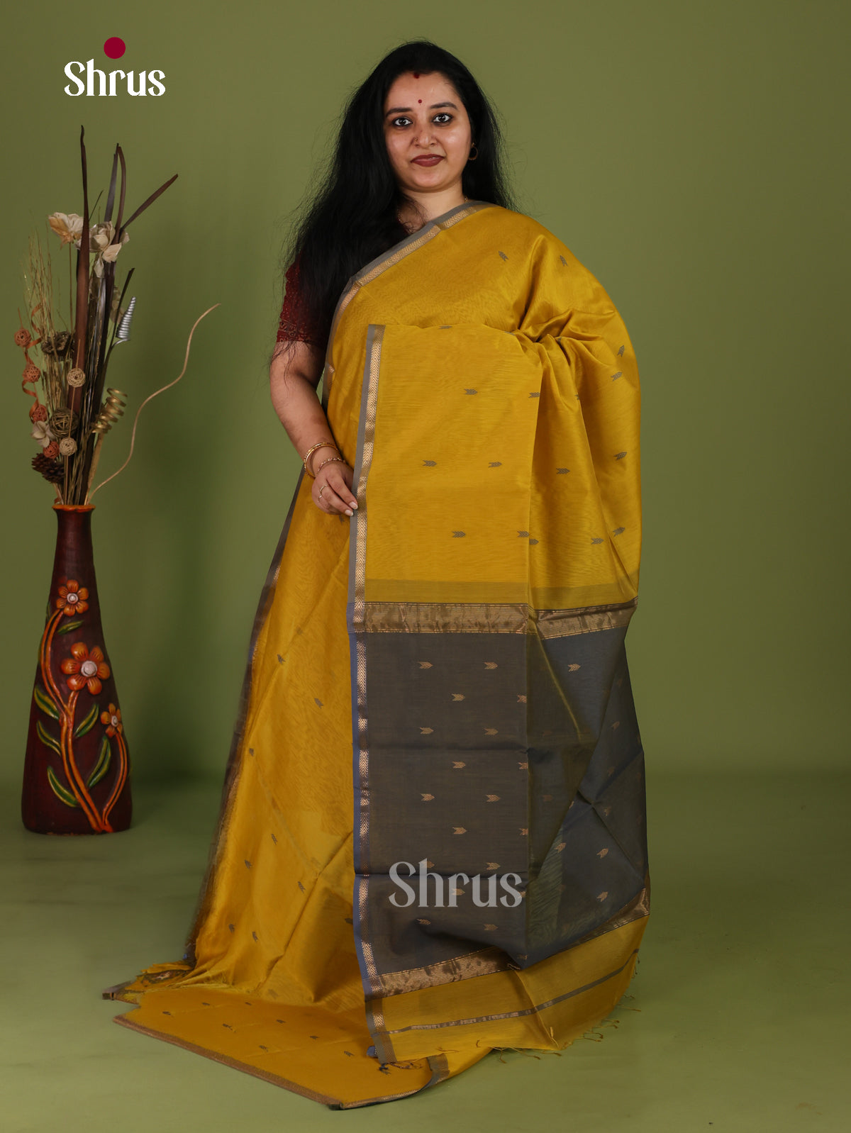 Maheshwari silkcotton Saree - EJ03102