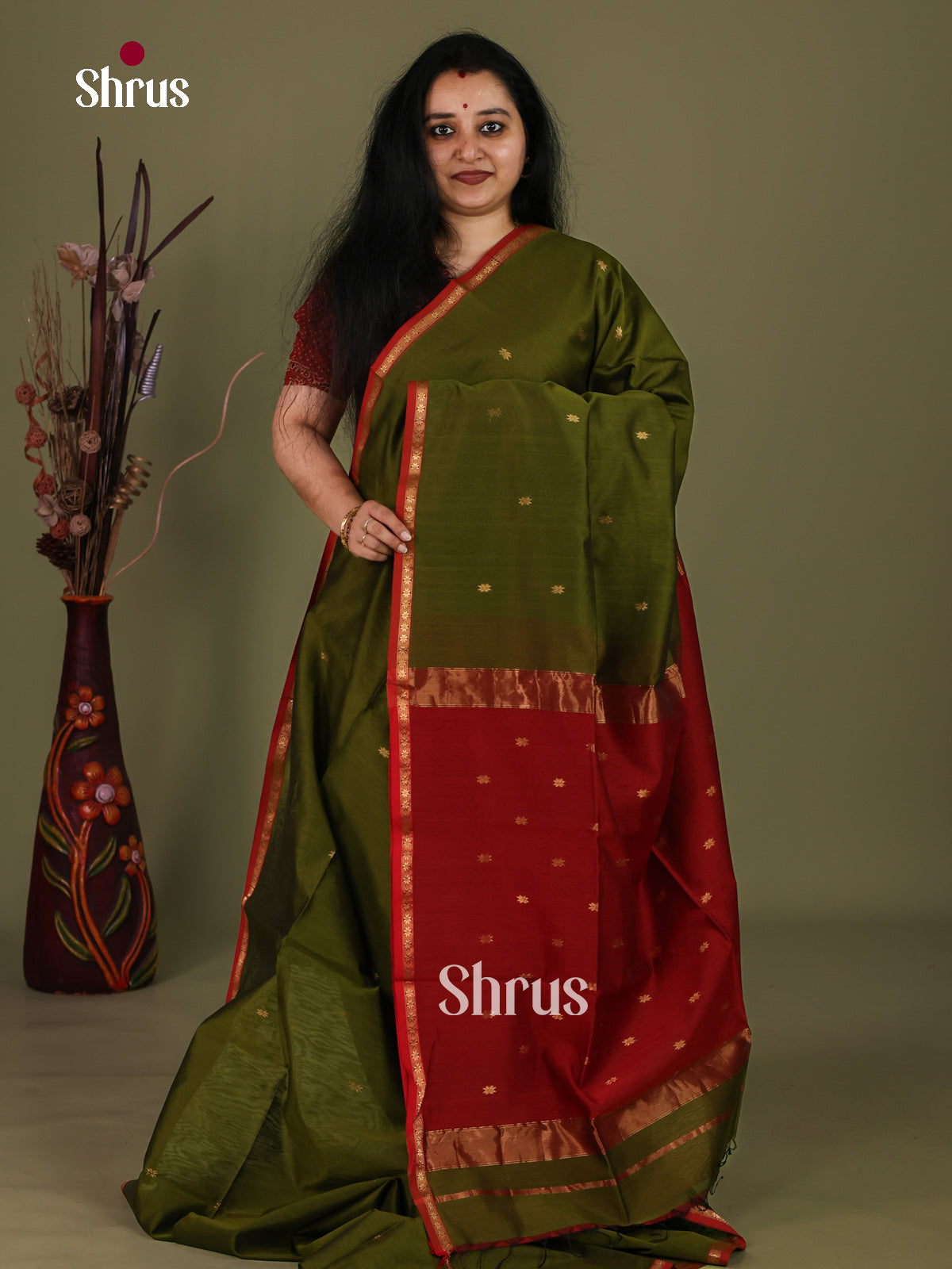 Maheshwari silkcotton Saree - EJ03109