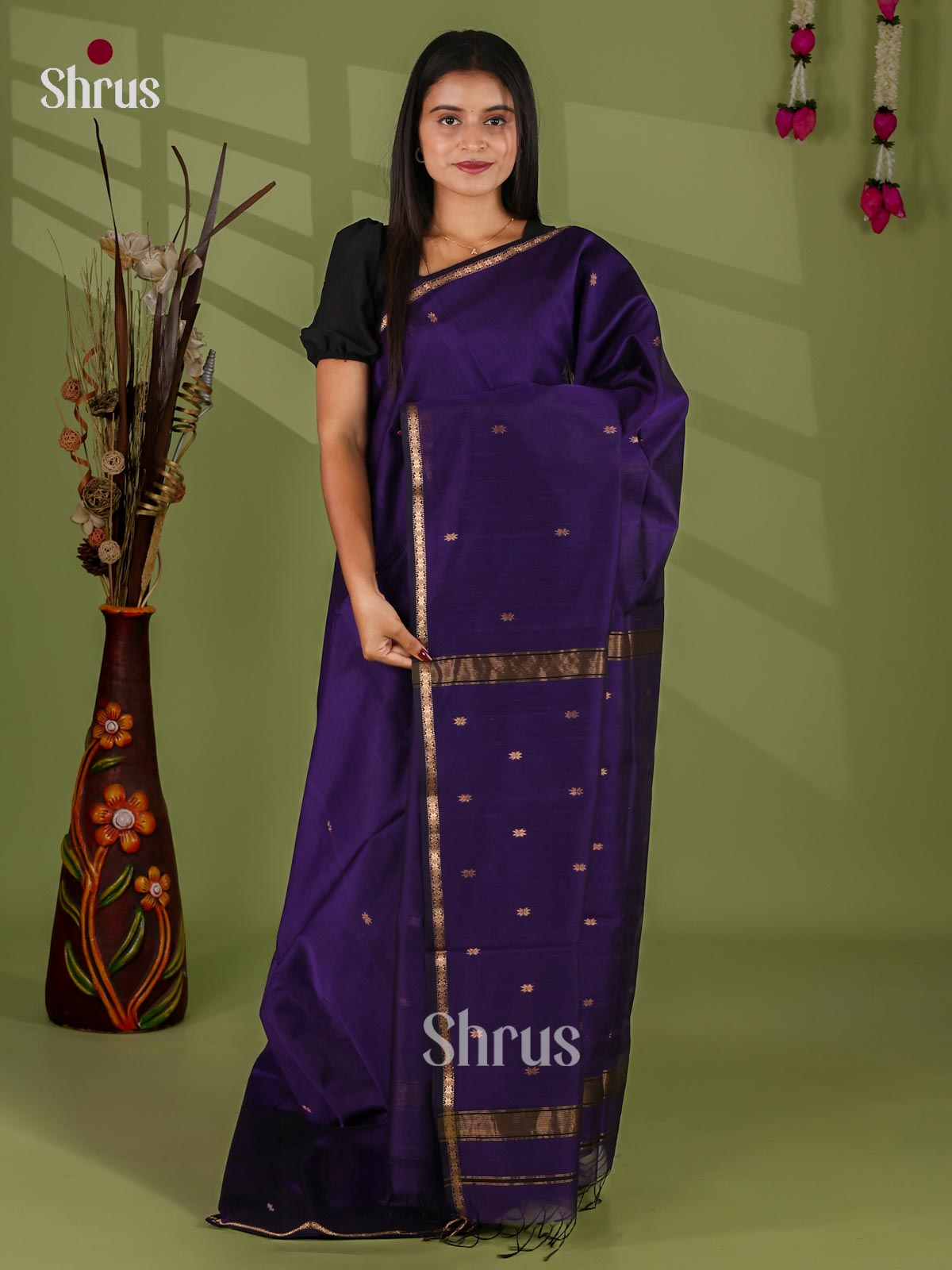 Maheshwari silkcotton Saree - EJ03112
